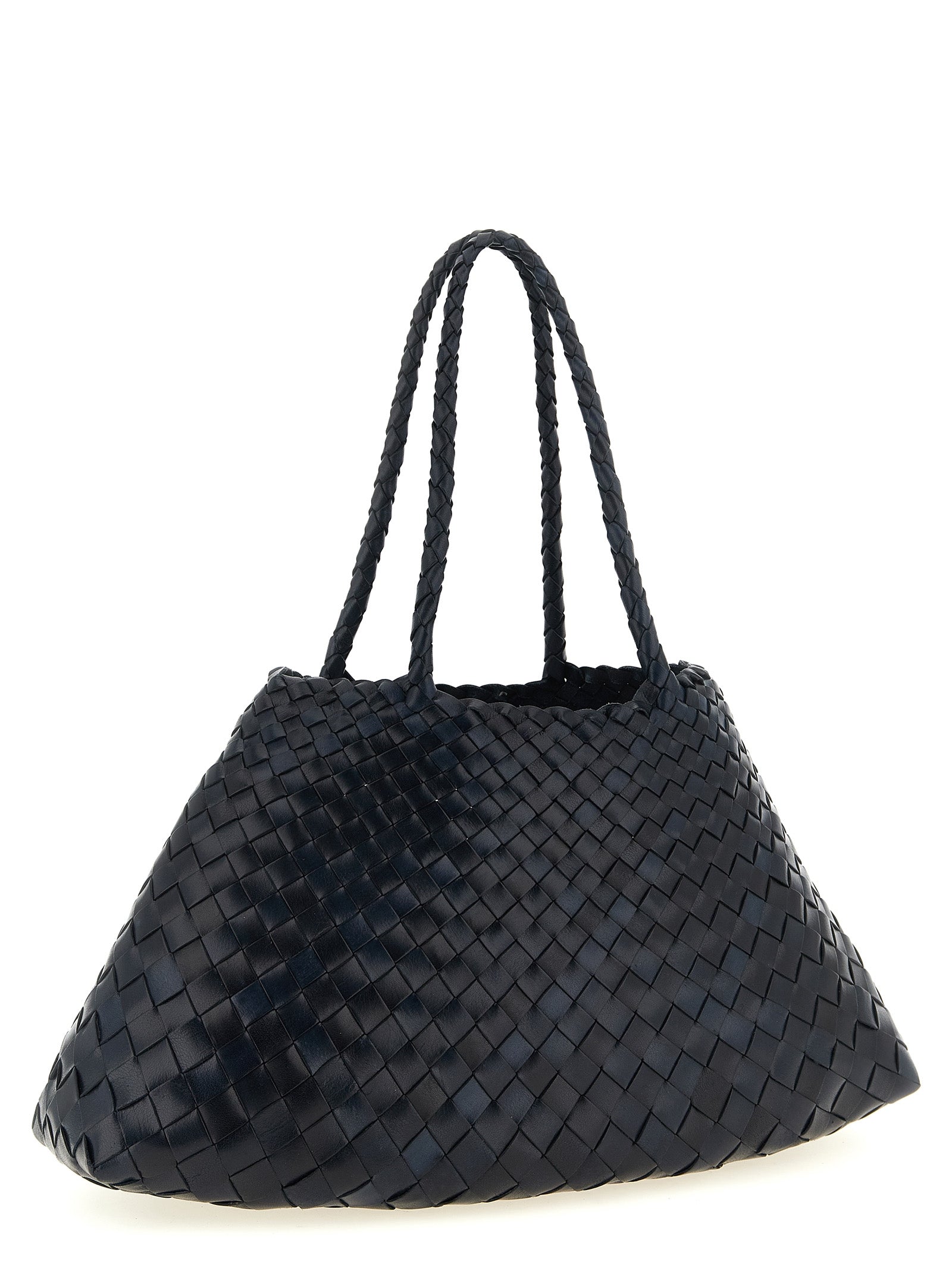 Dragon Diffusion Schultertasche aus blauem Kalbsleder