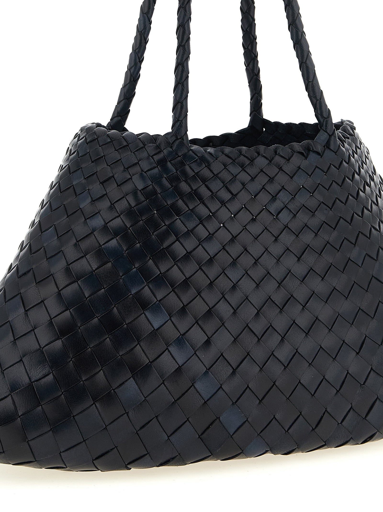Dragon Diffusion Schultertasche aus blauem Kalbsleder