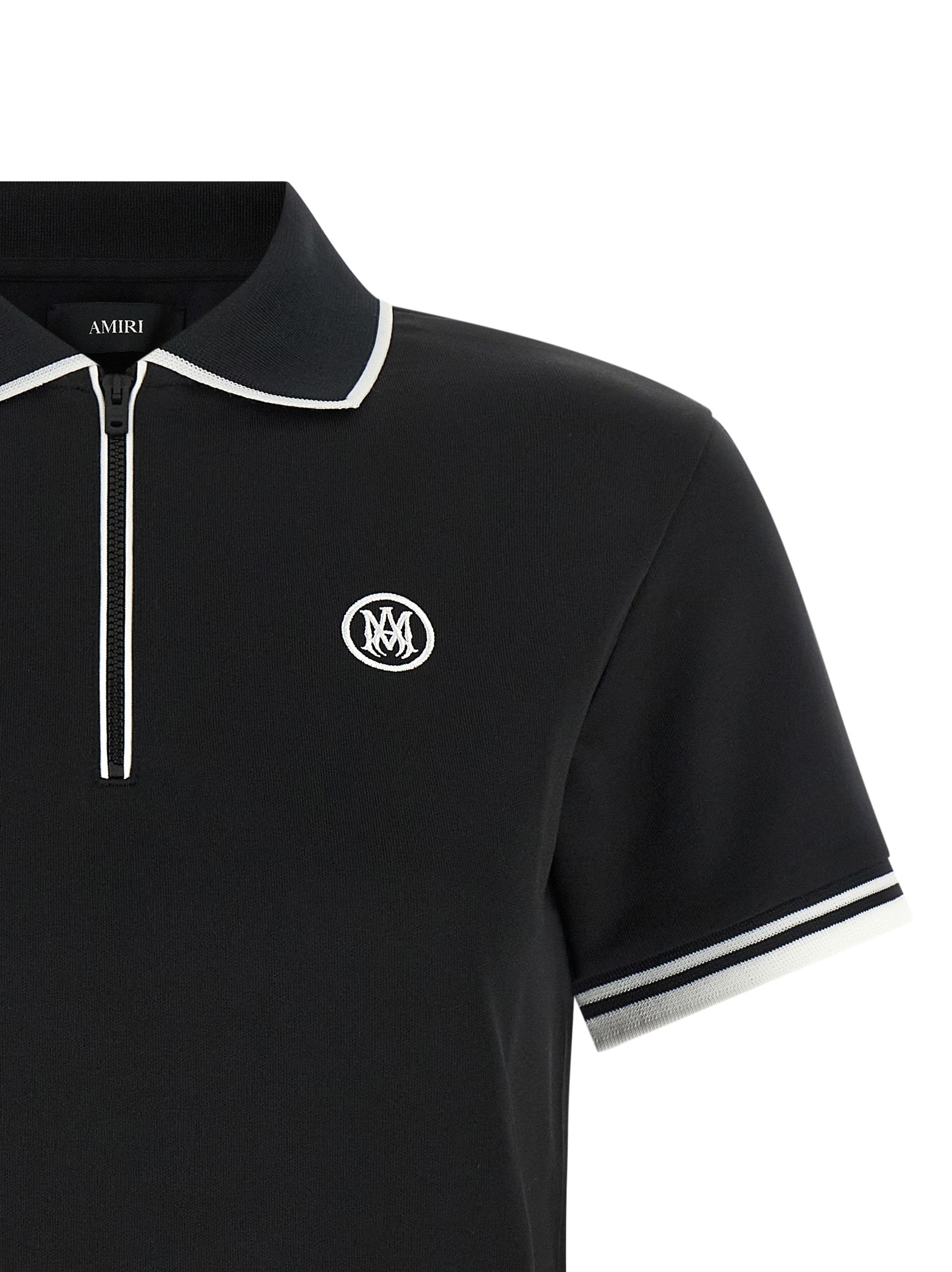 Amiri Schwarzes Poloshirt aus Polyester