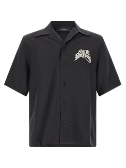Amiri Schwarze Modal-Bluse