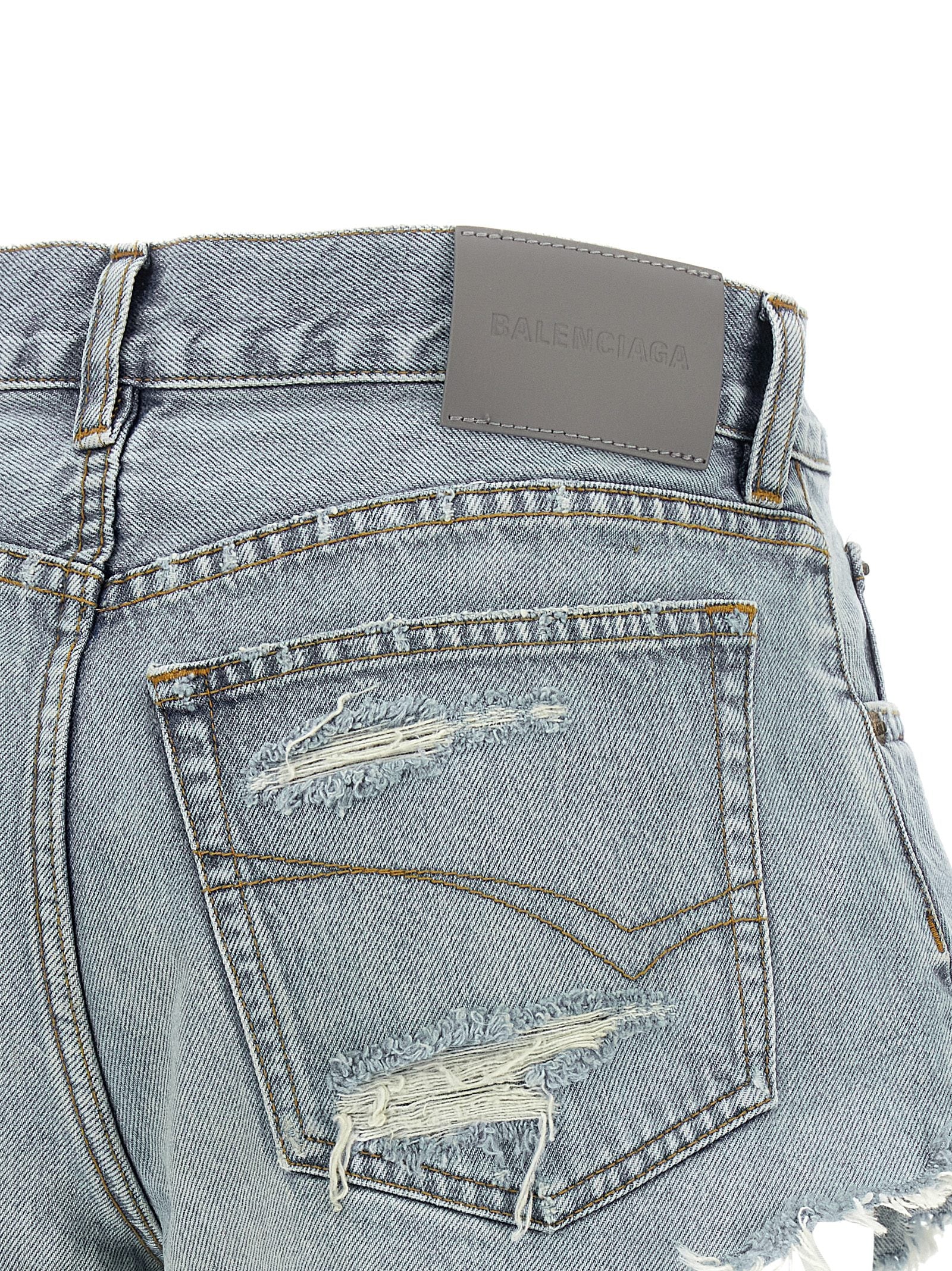 Balenciaga Blaue Baumwoll-Bermudashorts