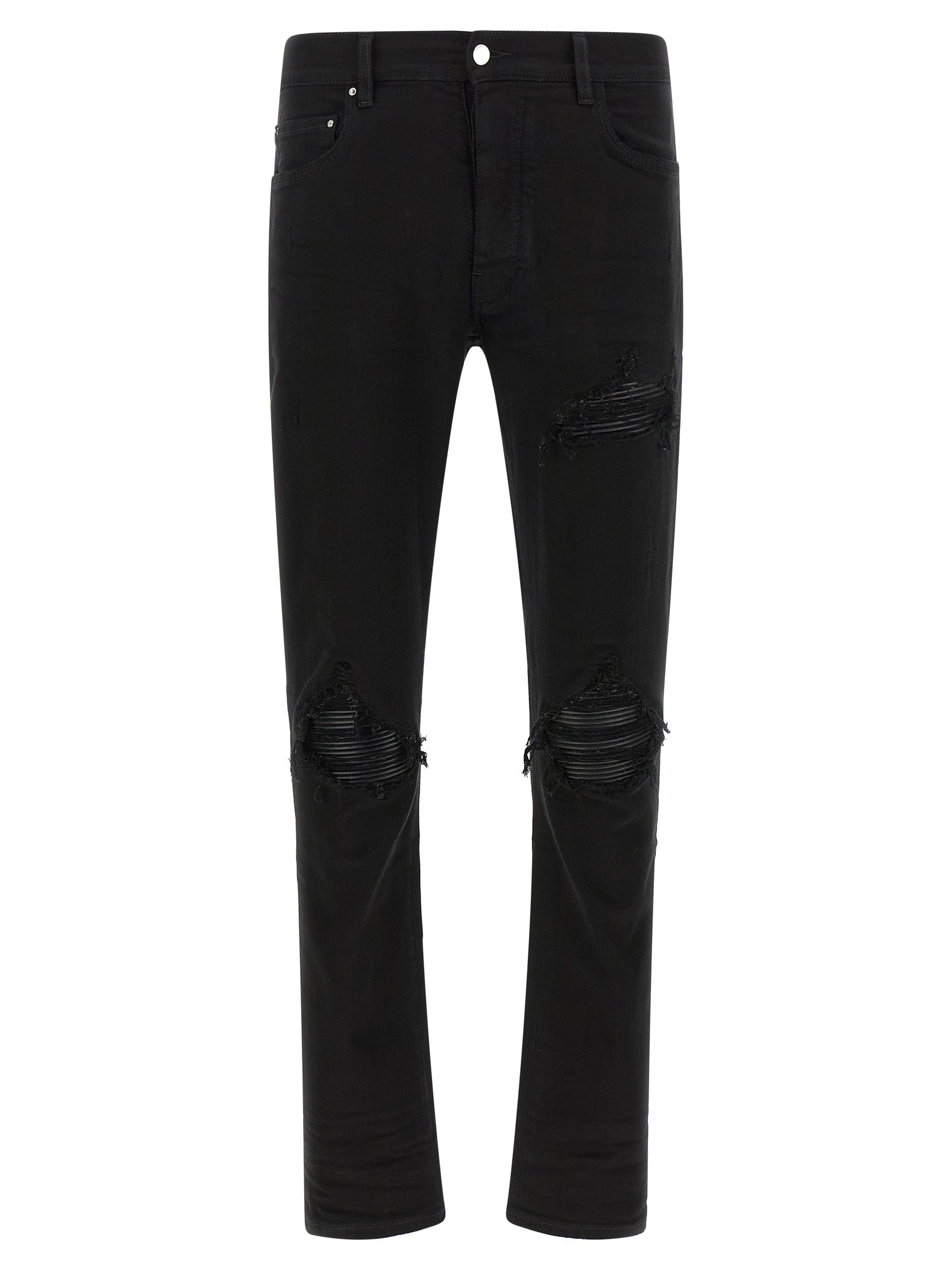 Amiri Schwarze Baumwoll-Jeans im Slim Fit