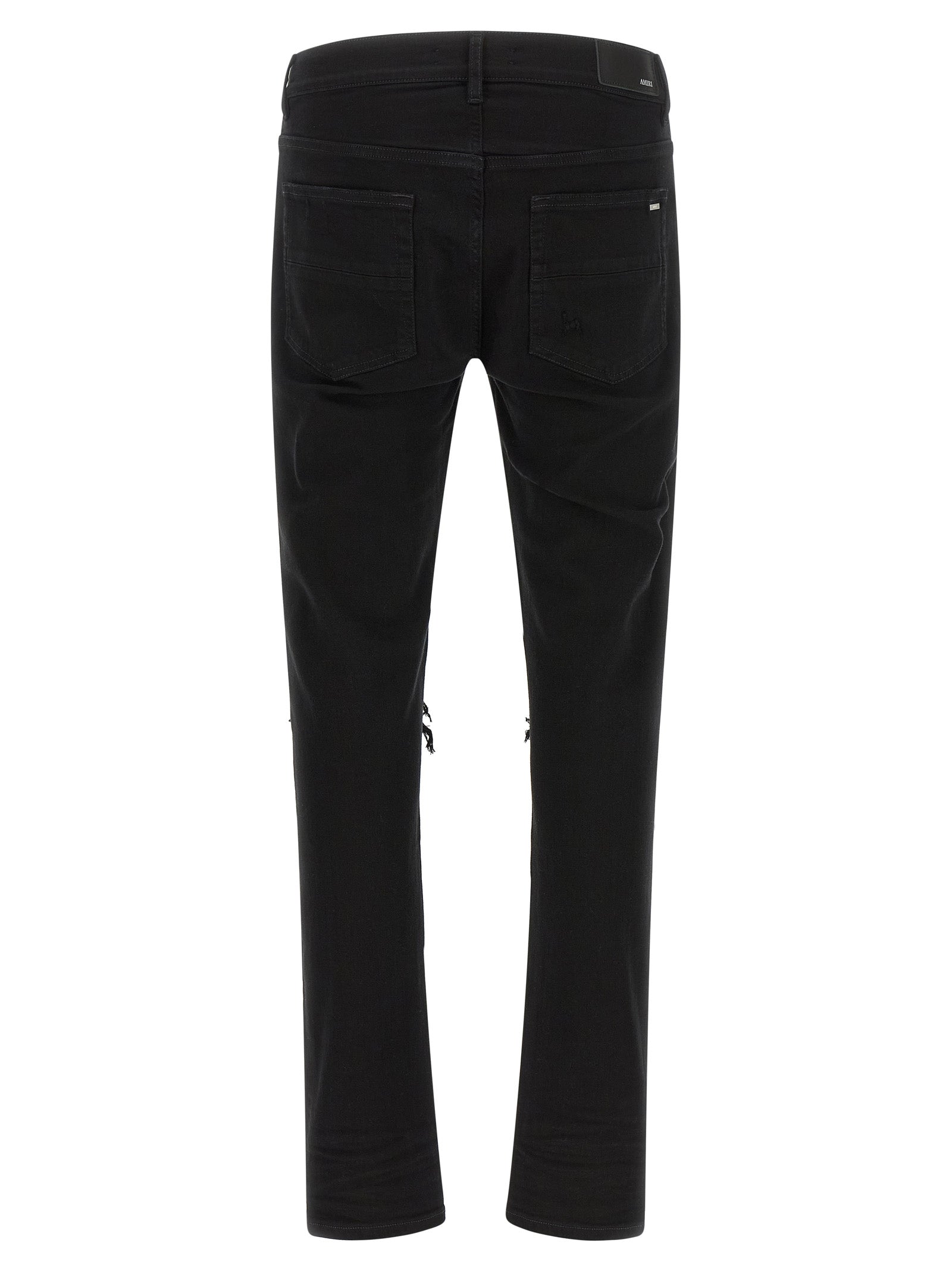 Amiri Schwarze Baumwoll-Jeans im Slim Fit