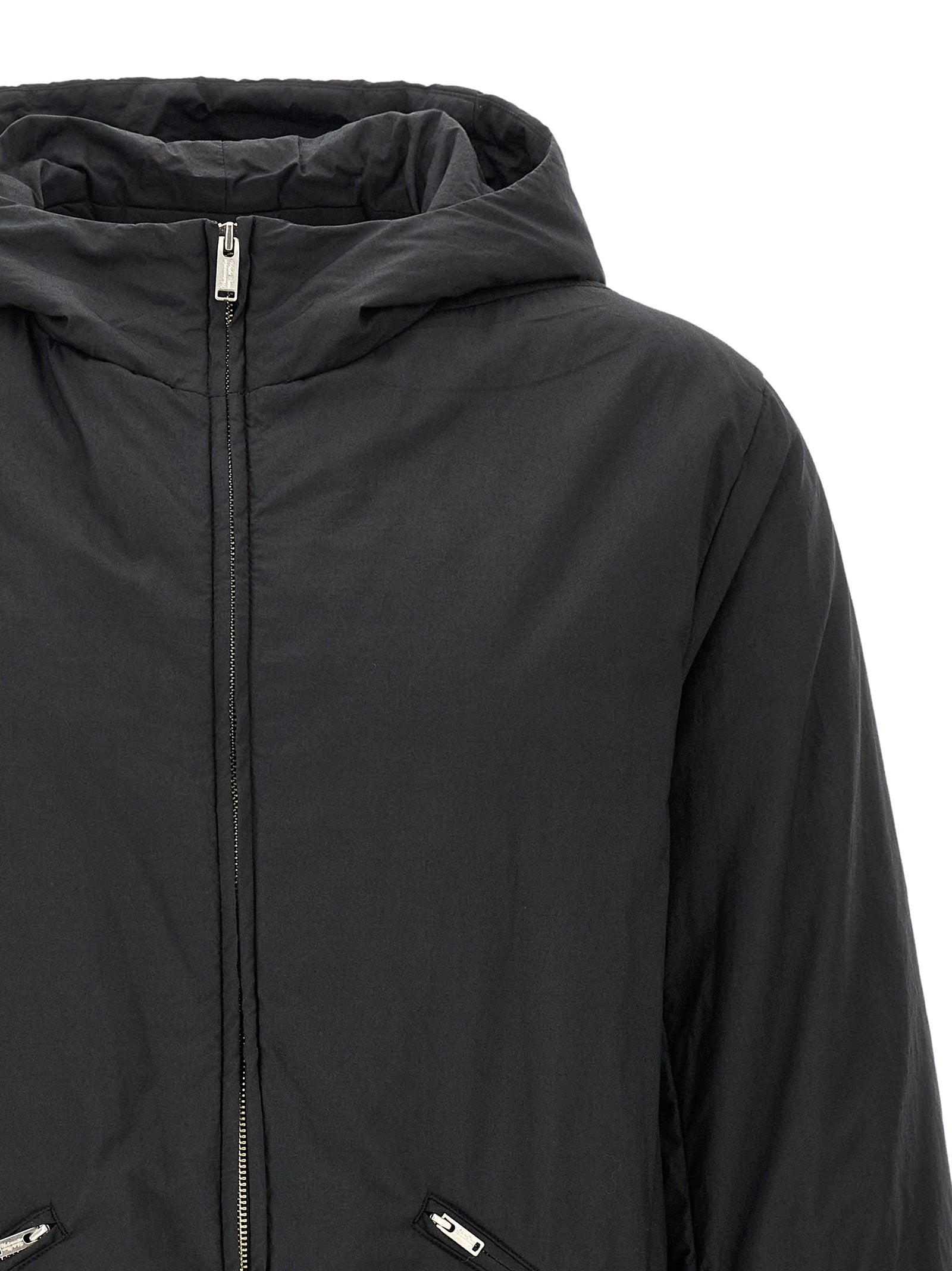 Undercover Schwarze Baumwoll-Shell-Jacke