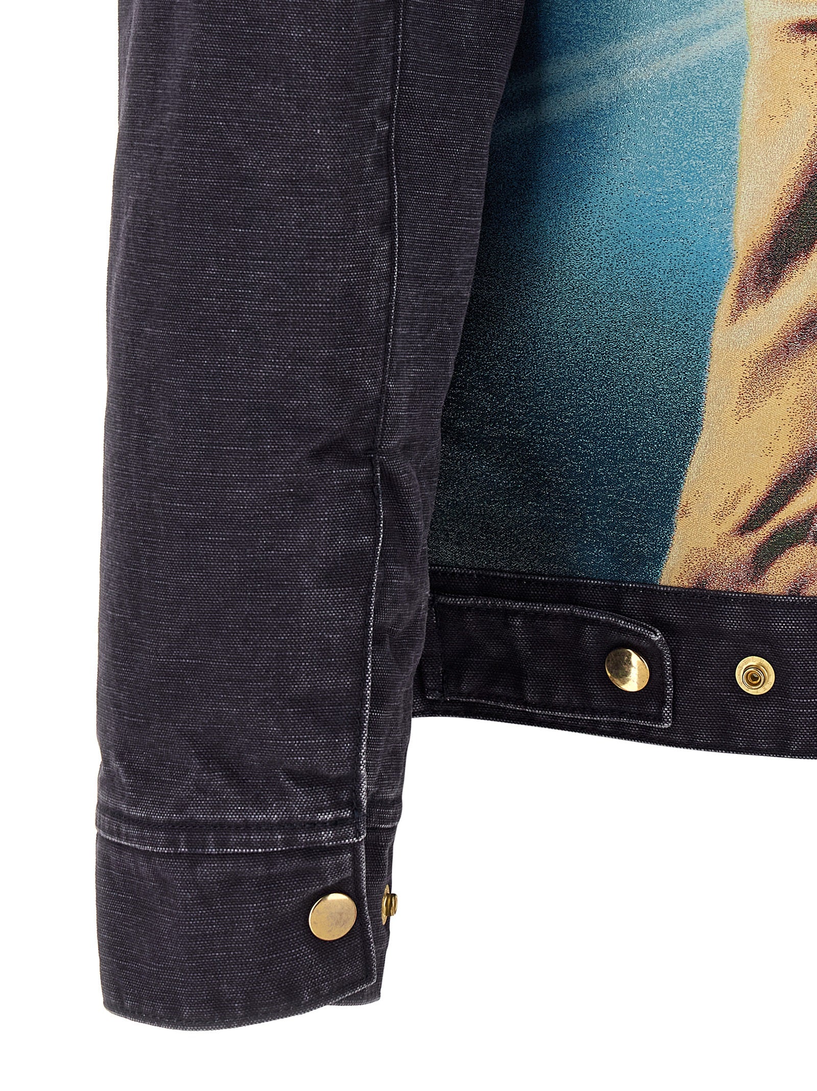 Undercover Blaue Baumwolljacke in voller Länge