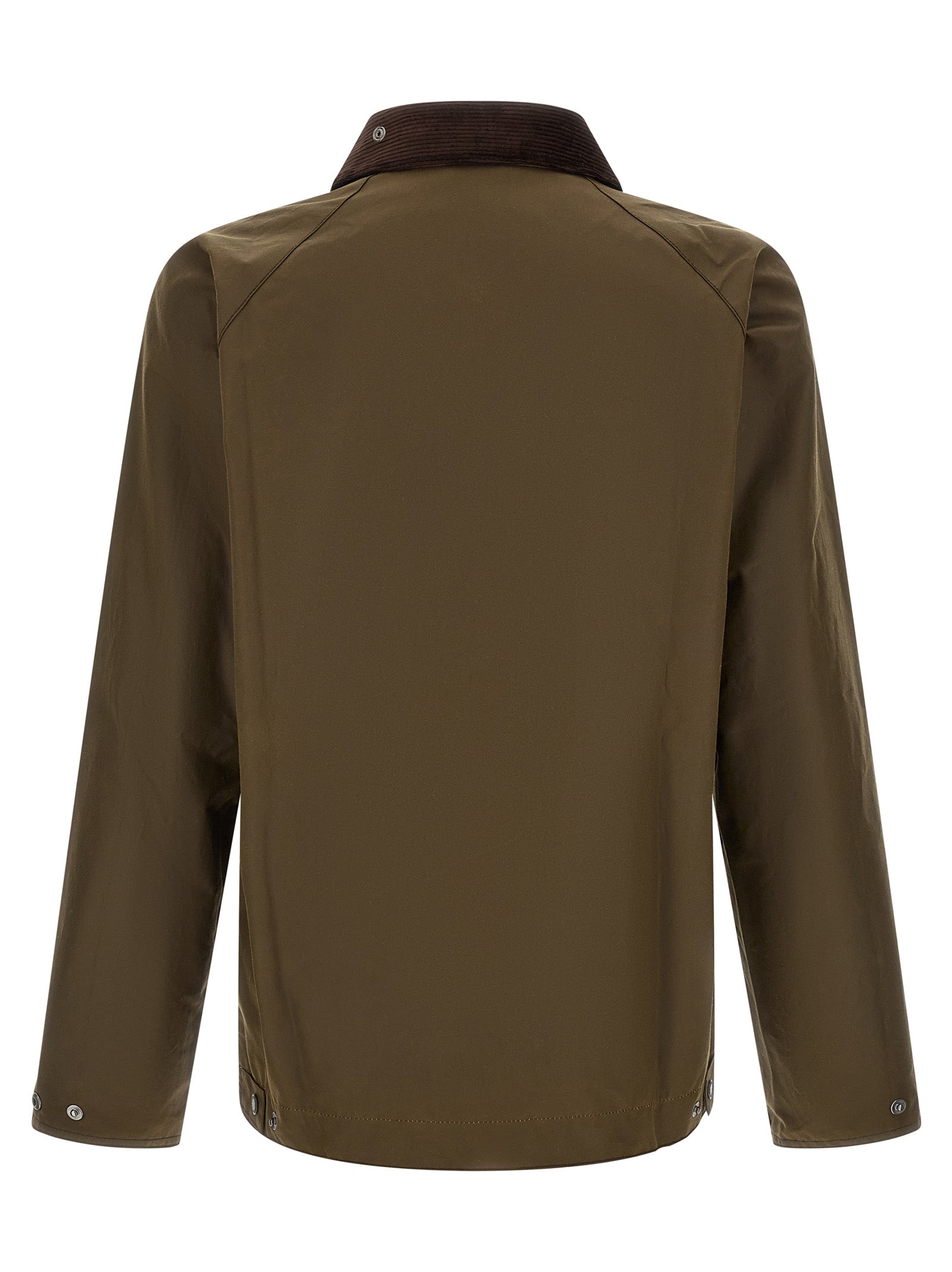 Barbour Braune Baumwolljacke in voller Länge