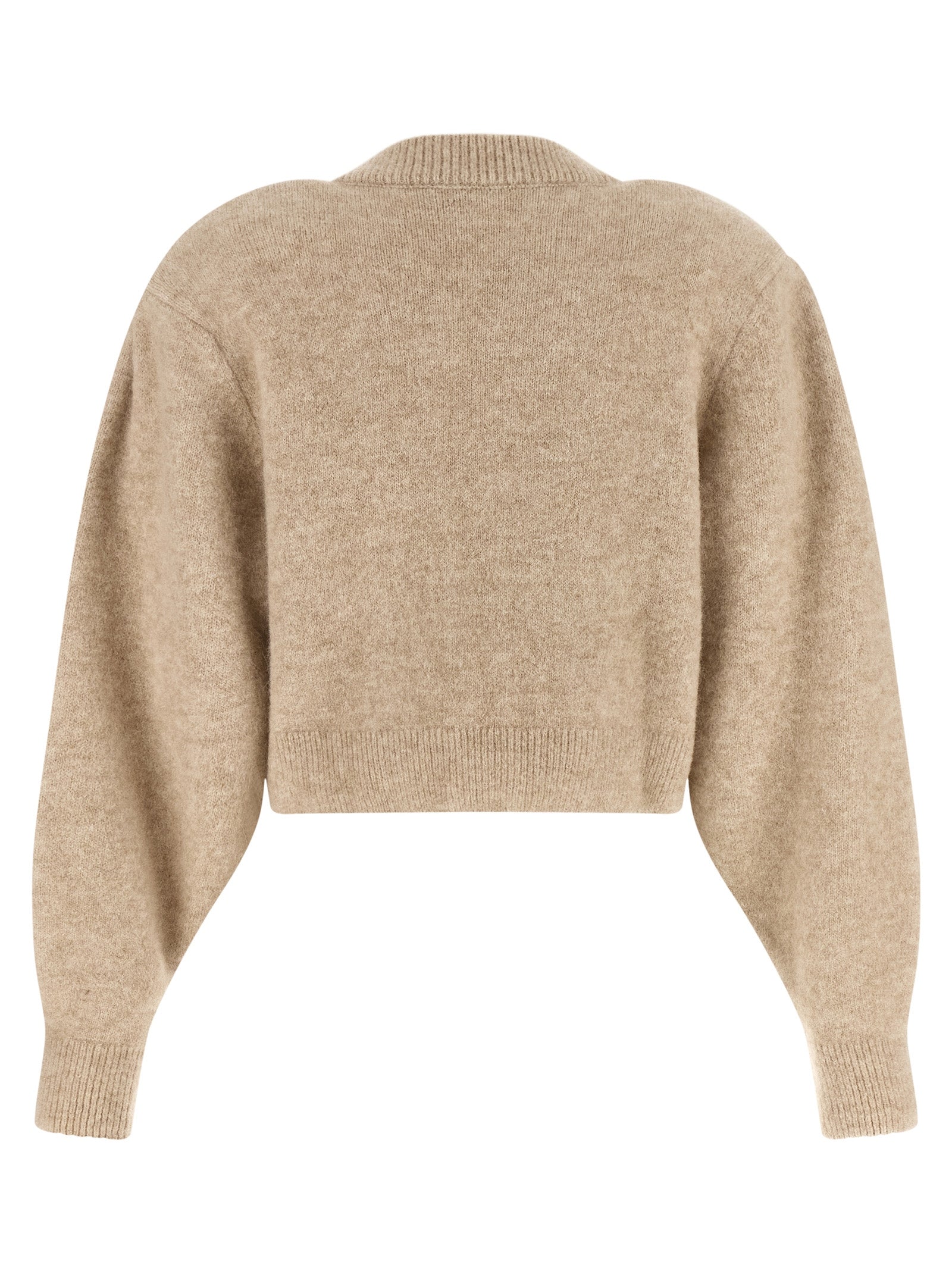 ROTATE BIRGER CHRISTENSEN Beige Wollstrickjacke