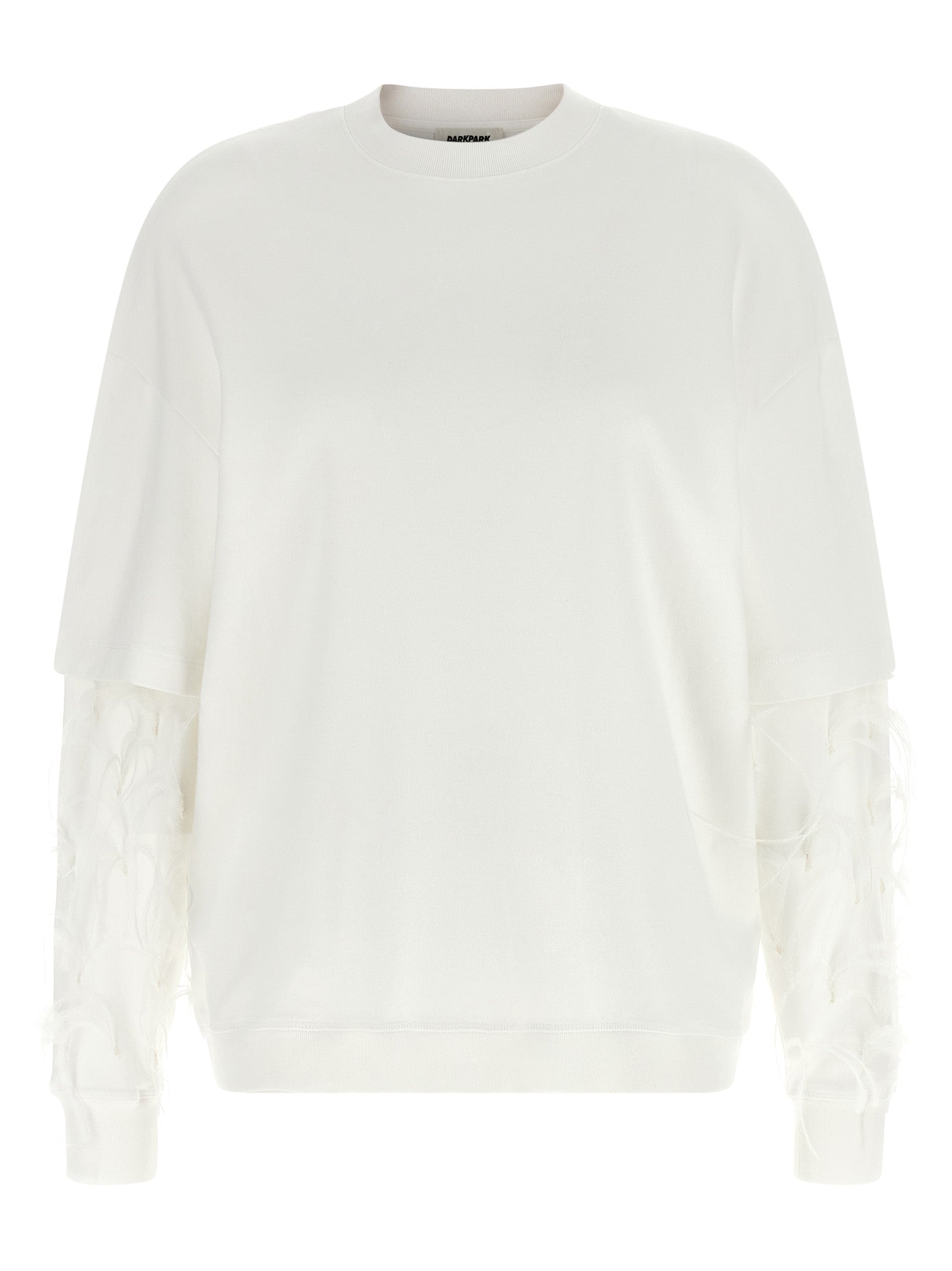 Darkpark Weißes Baumwoll-Sweatshirt