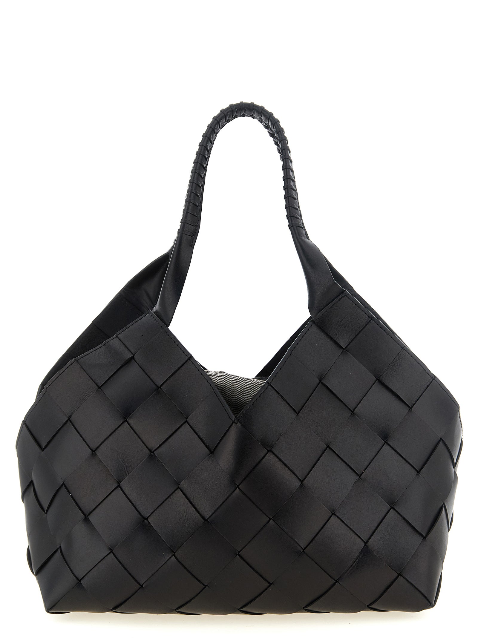 Dragon Diffusion Schwarze Kalbsleder-Schultertasche