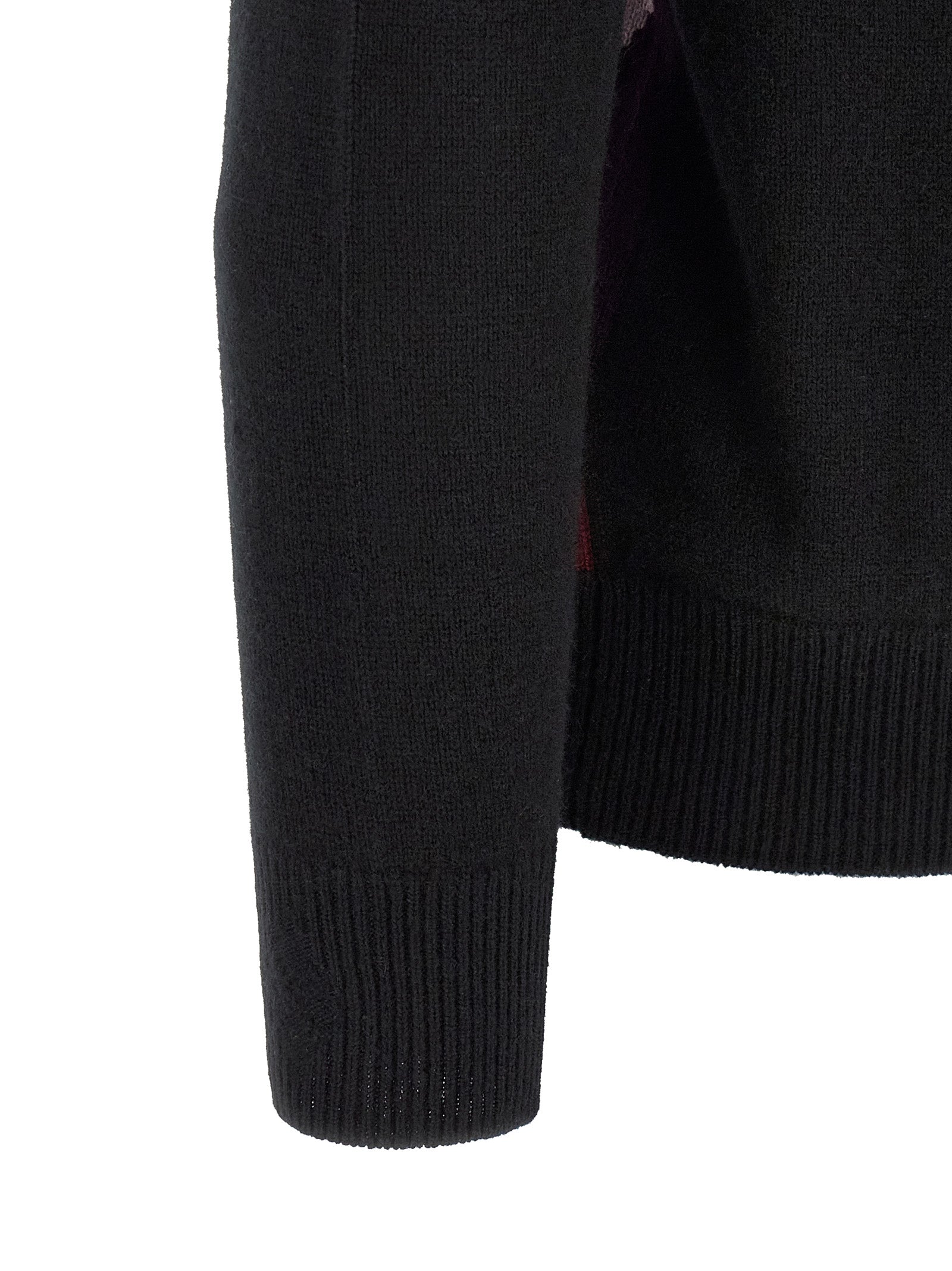 Ballantyne Schwarzer Kaschmir-Cardigan