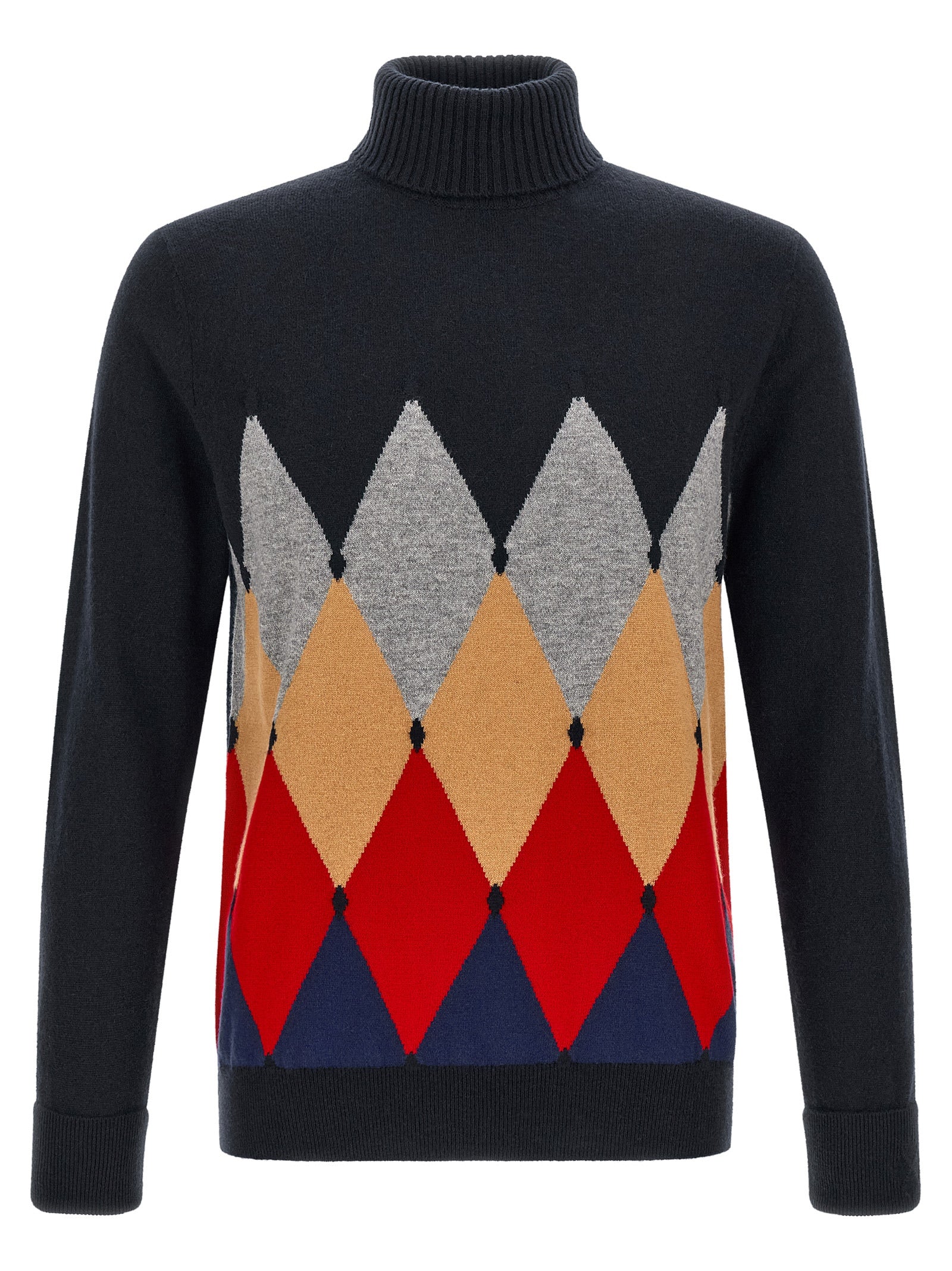 Ballantyne Blauer Kaschmir-Cardigan