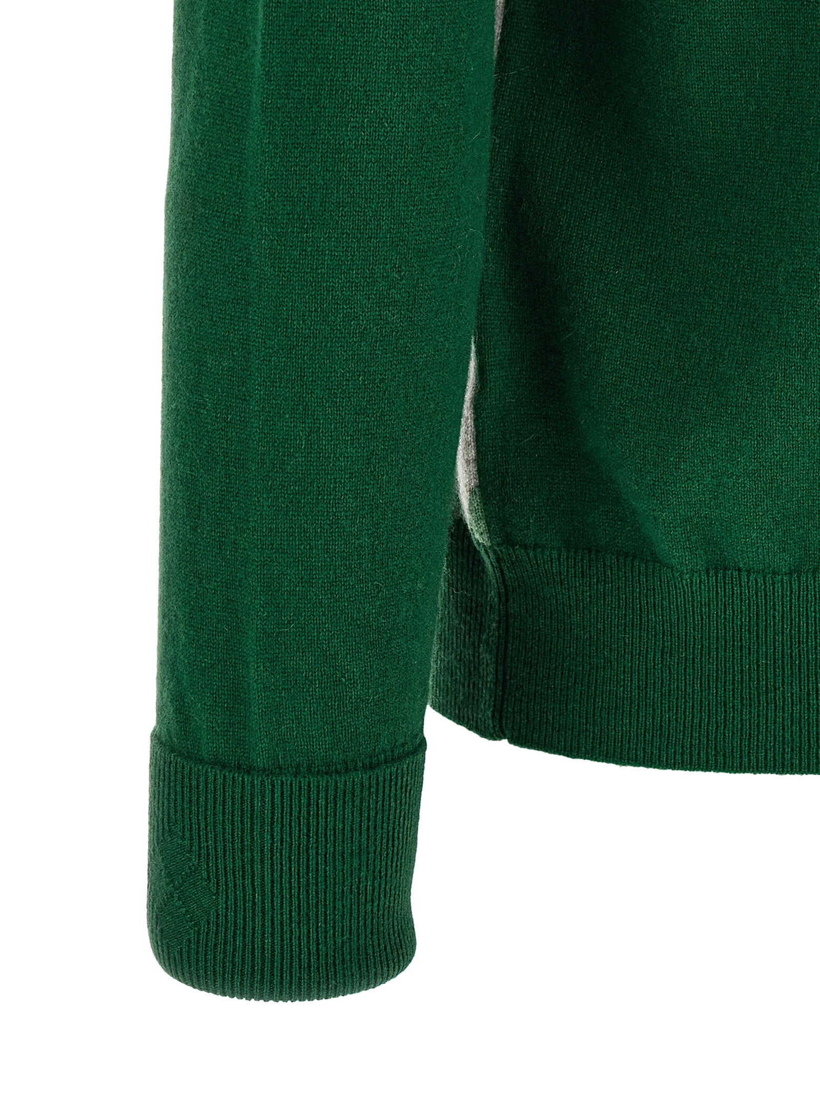 Ballantyne Zweifarbige Kaschmir-Strickjacke