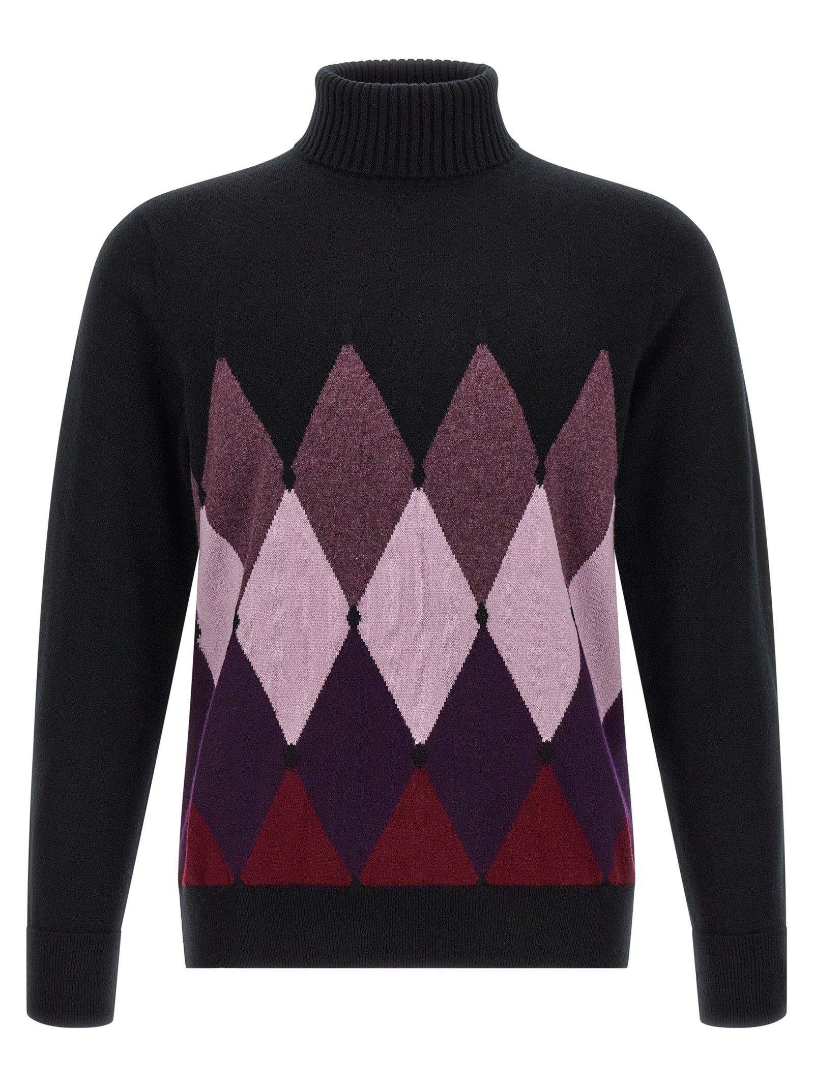 Ballantyne Schwarzer Kaschmir-Cardigan