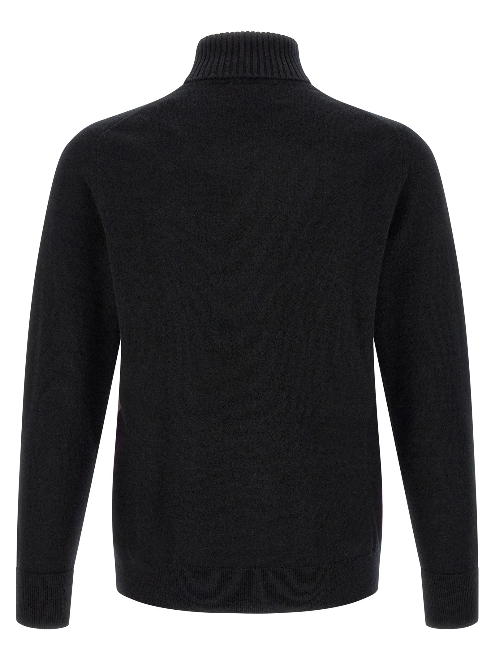 Ballantyne Schwarzer Kaschmir-Cardigan