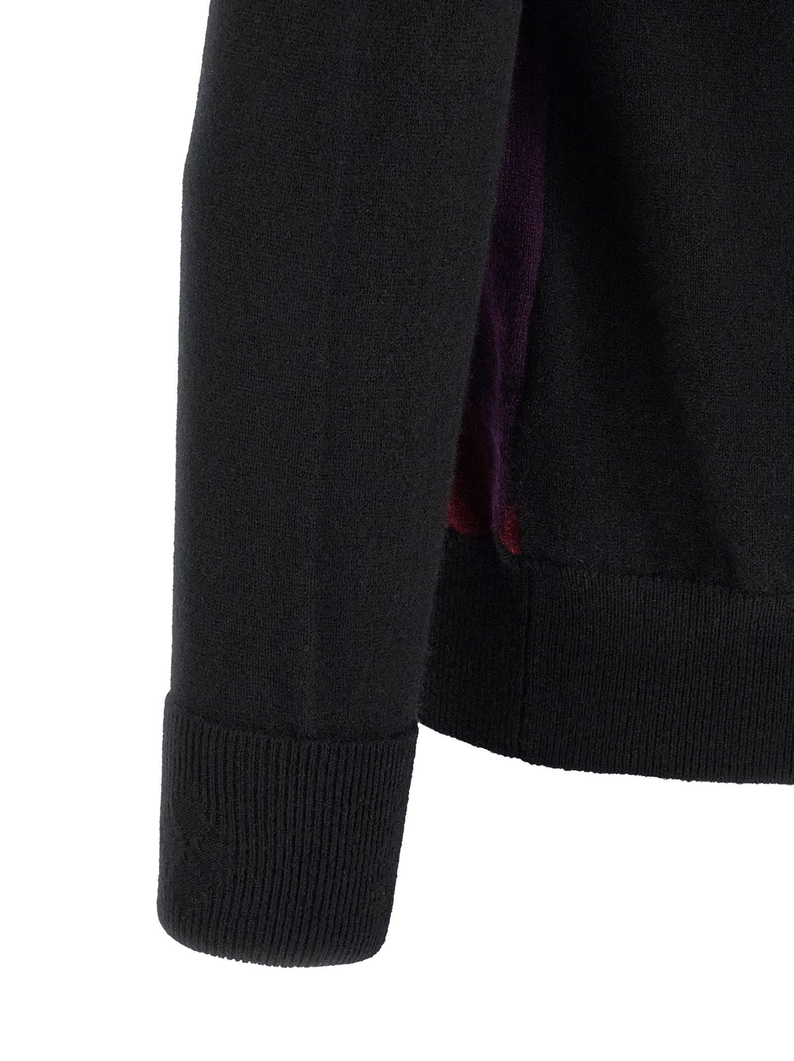 Ballantyne Schwarzer Kaschmir-Cardigan