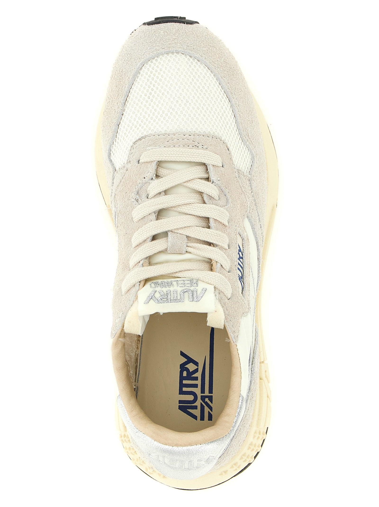 Autry Weiße Sneaker aus Rindsleder im Athletic-Look