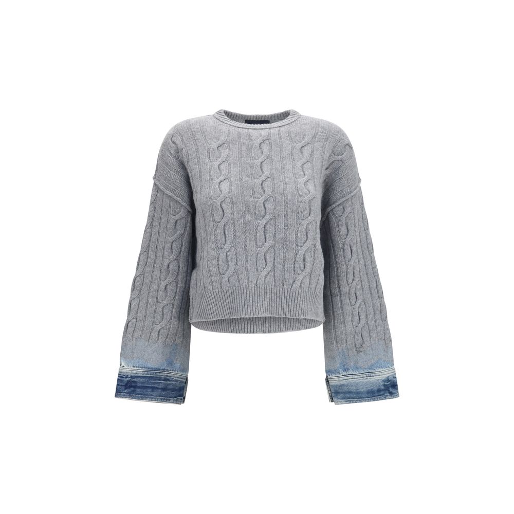 Haikure Grauer Oves Aries Wollpullover