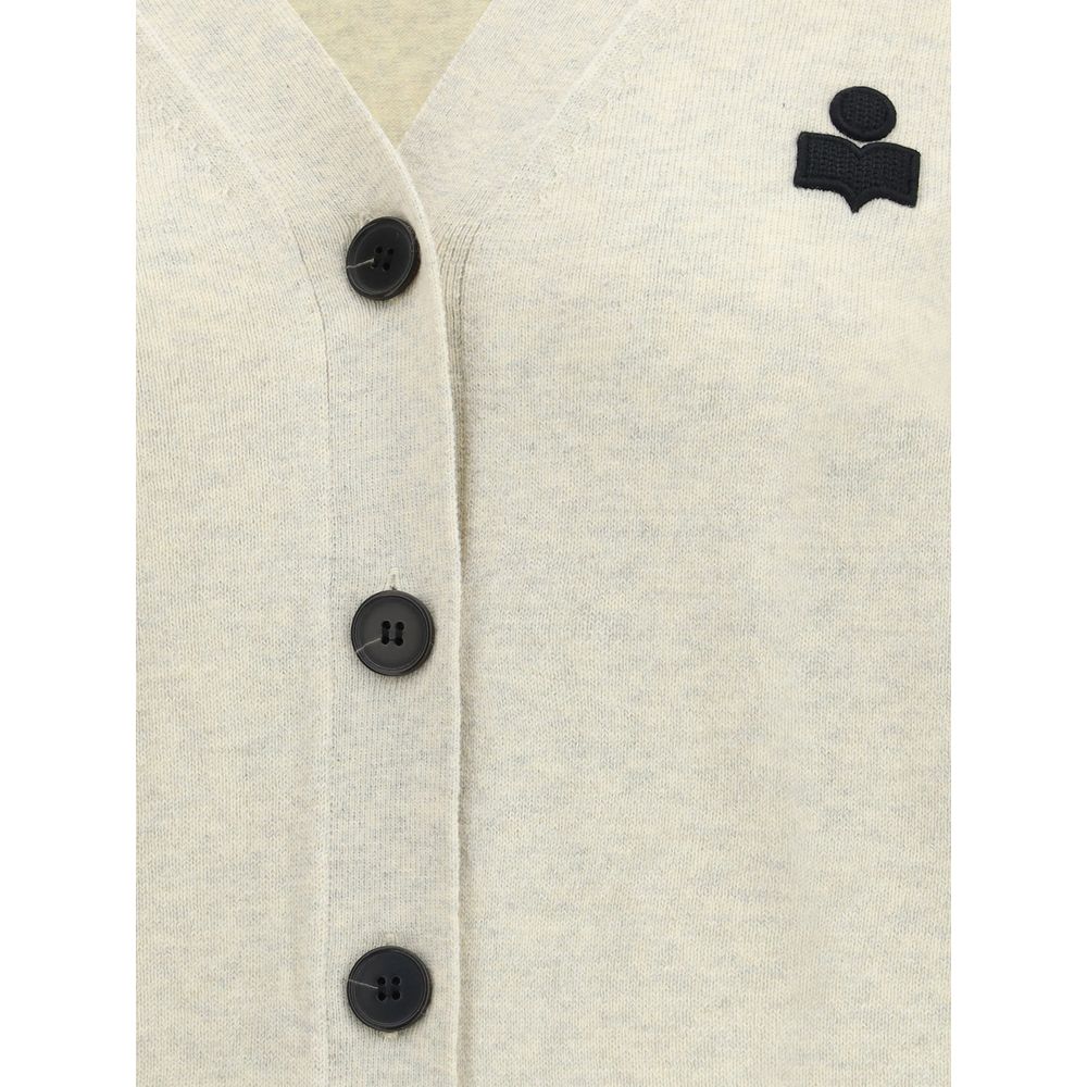 Isabel Marant Étoile Weißer Strickcardigan aus Baumwolle