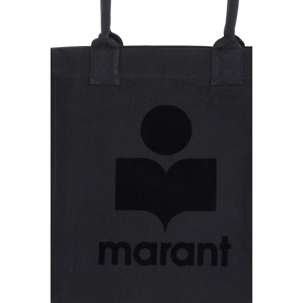 Isabel Marant Schwarze Baumwoll-Umhängetasche
