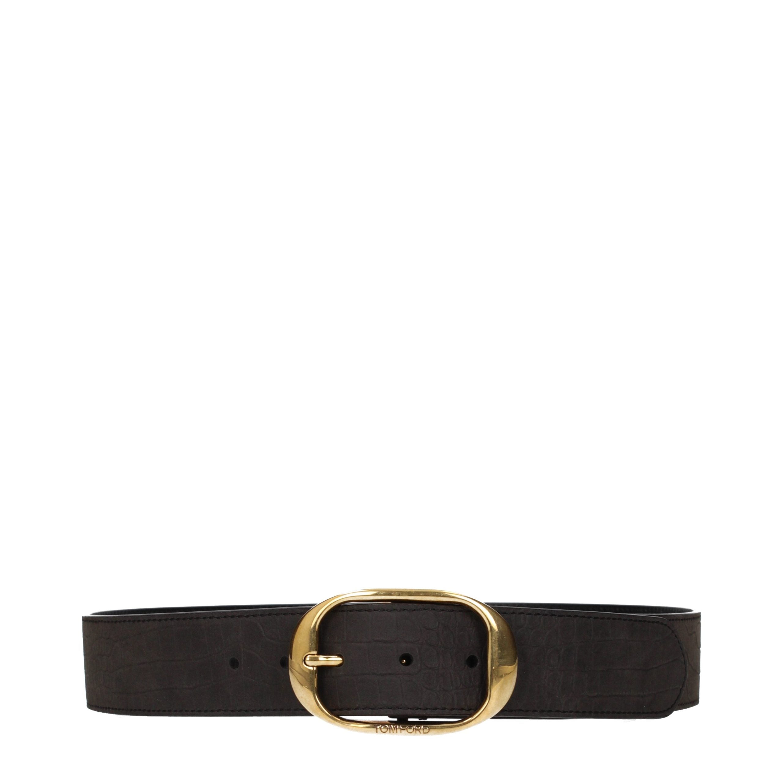 Tom Ford Brauner Ledergürtel Regular Fit
