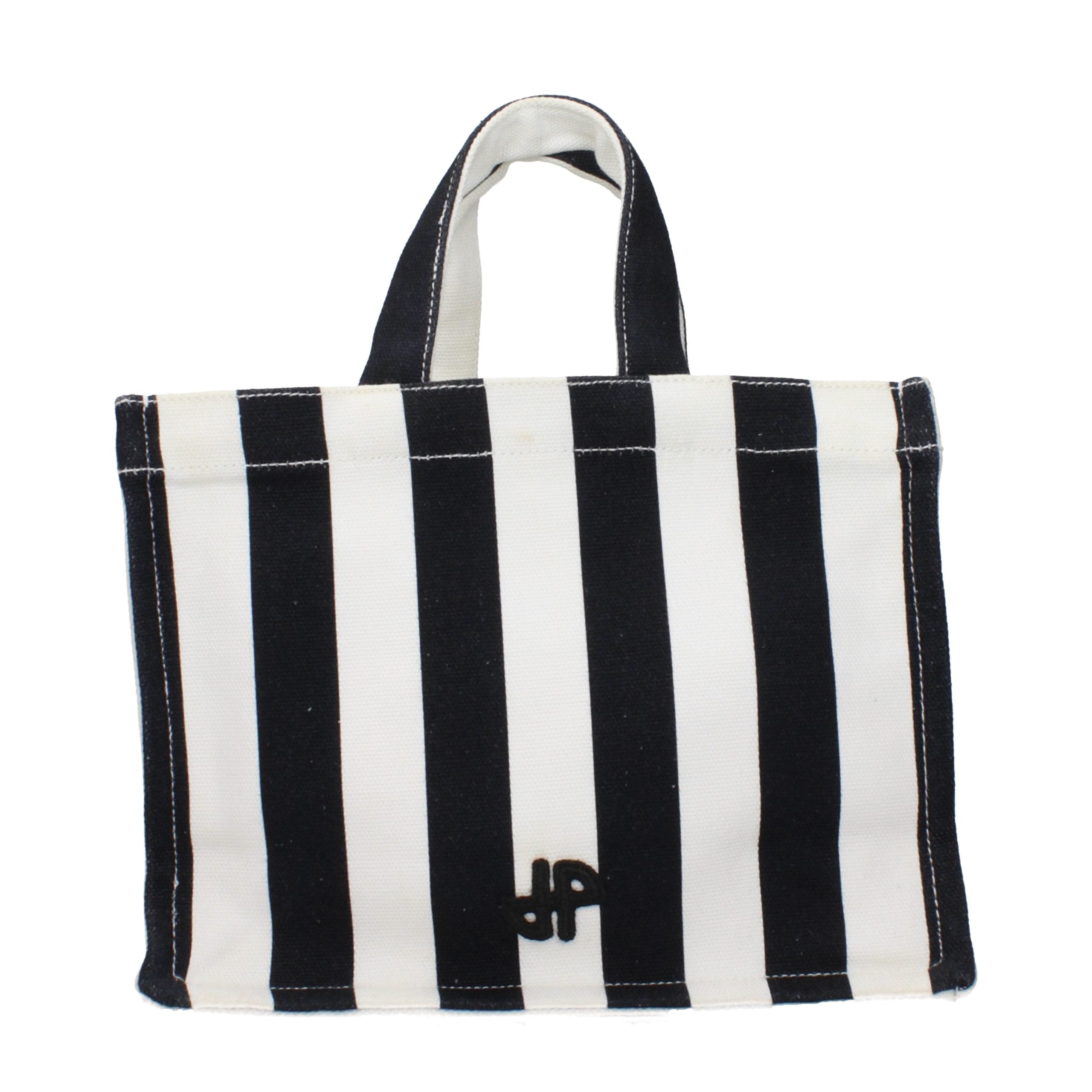 Patou Schwarze Stoffhandtasche