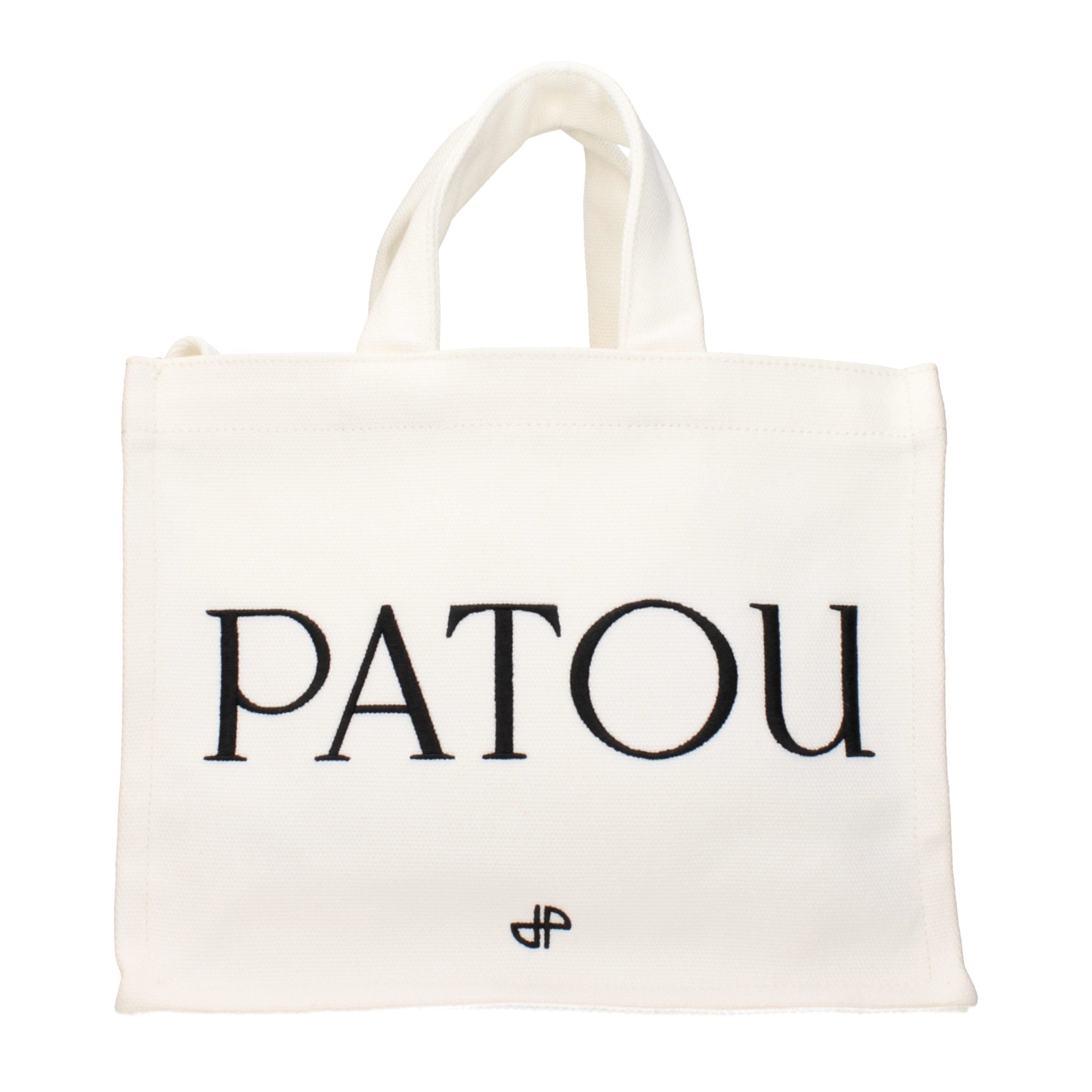 Patou Weiße Stoffhandtasche