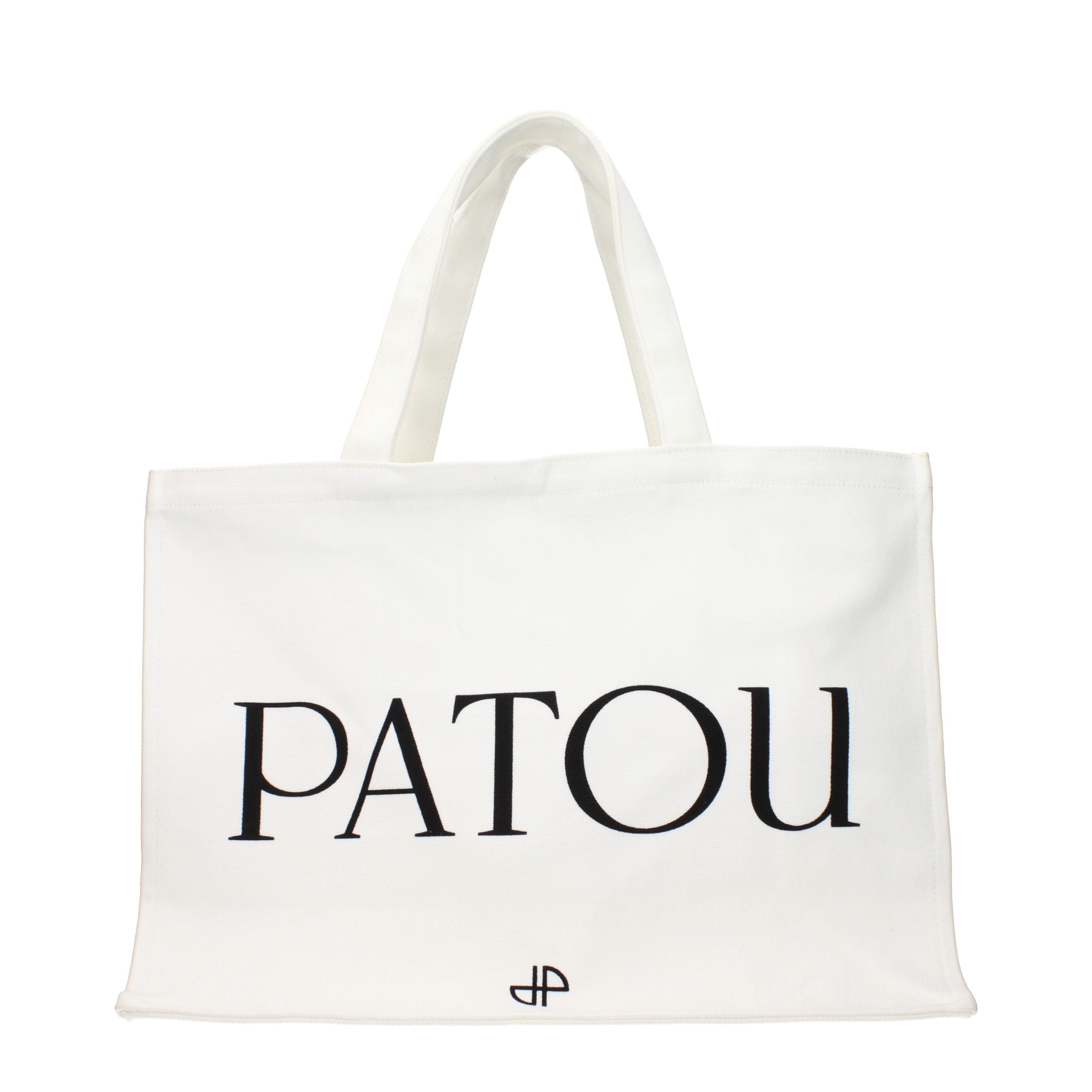 Patou Weiße Stoffhandtasche