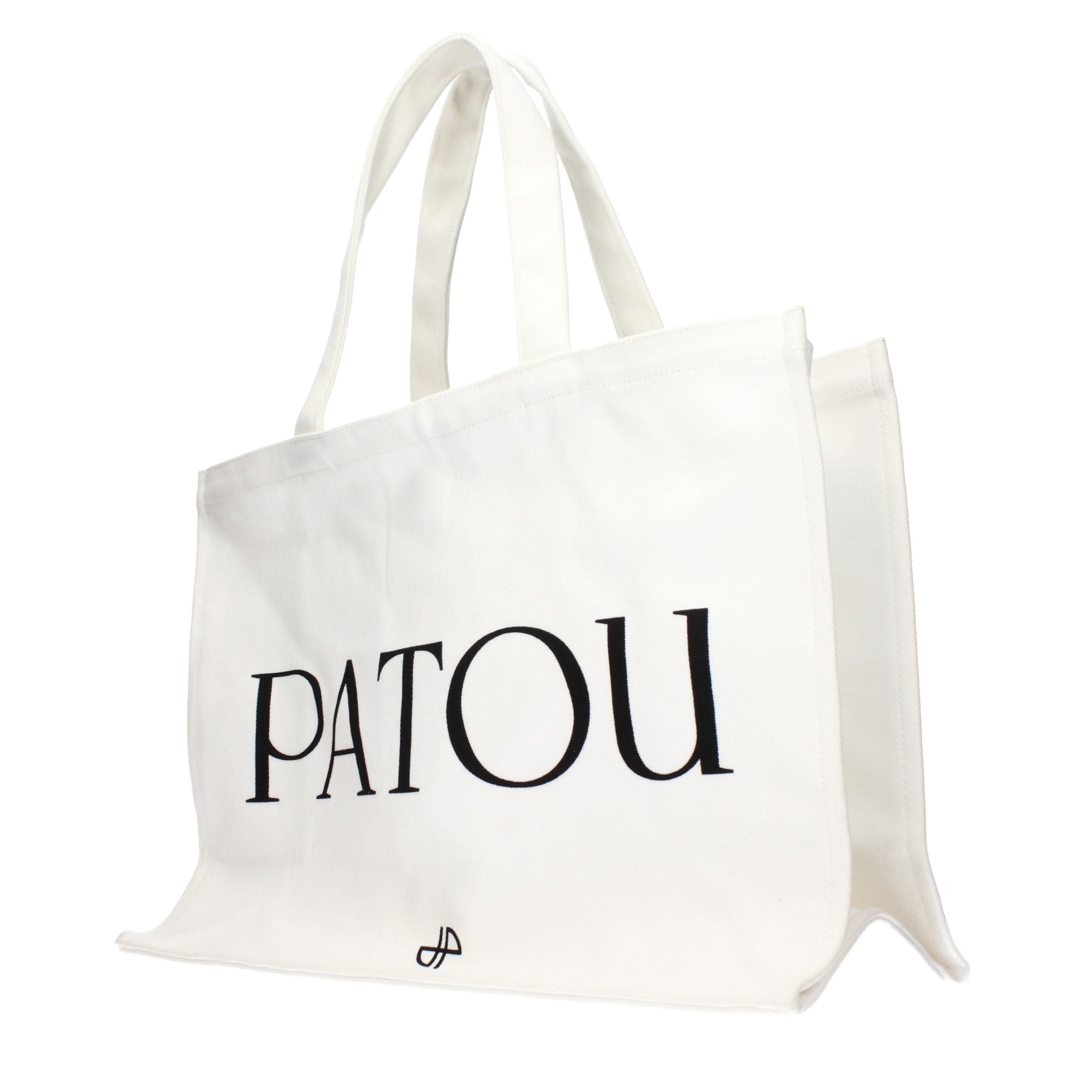 Patou Weiße Stoffhandtasche