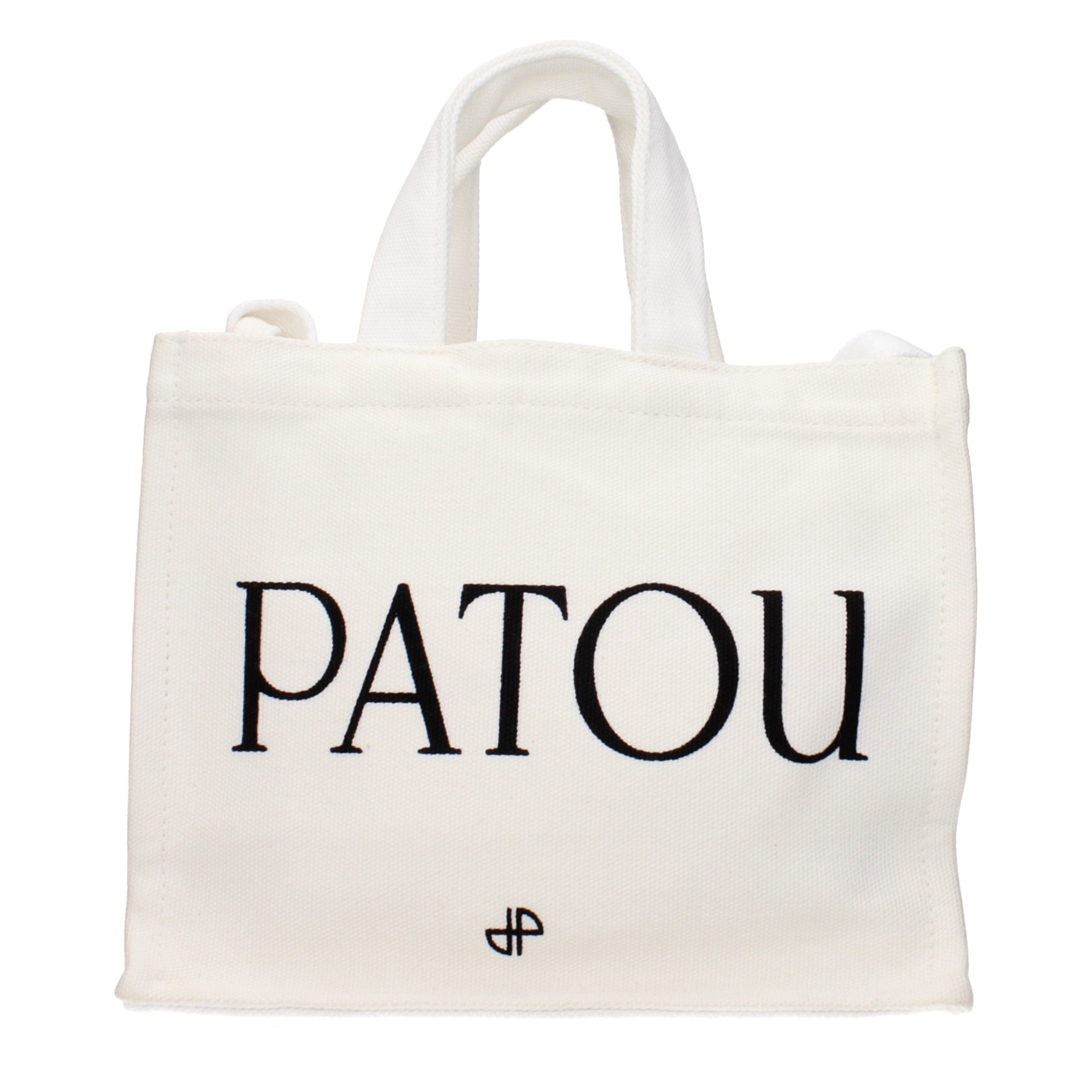 Patou Weiße Baumwoll-Handtasche