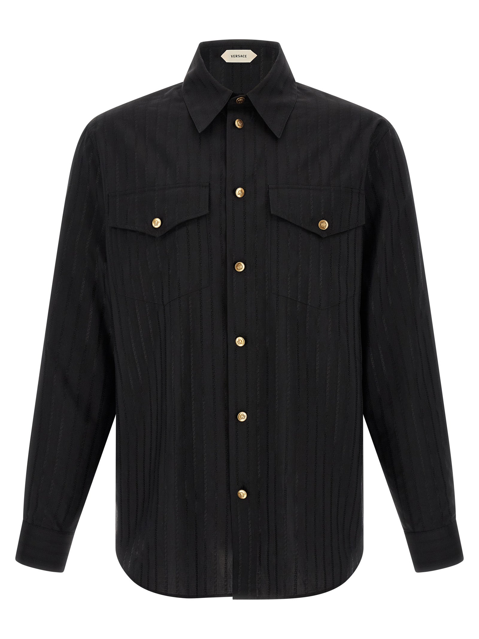 Versace Schwarze Baumwollbluse