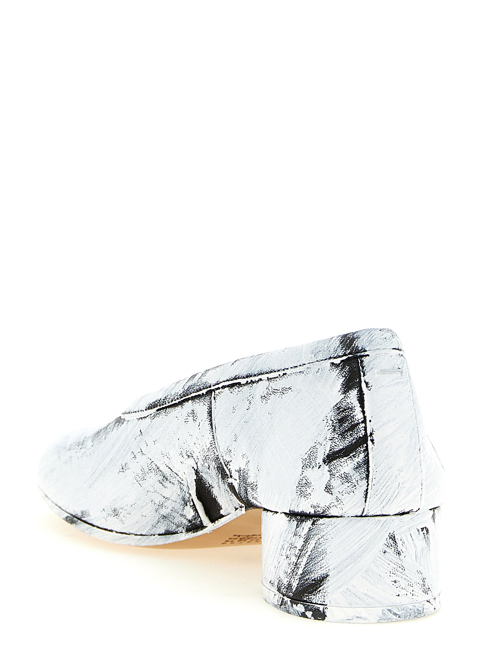 Maison Margiela Zweifarbige Pumps aus Lammleder mit mittlerem Absatz