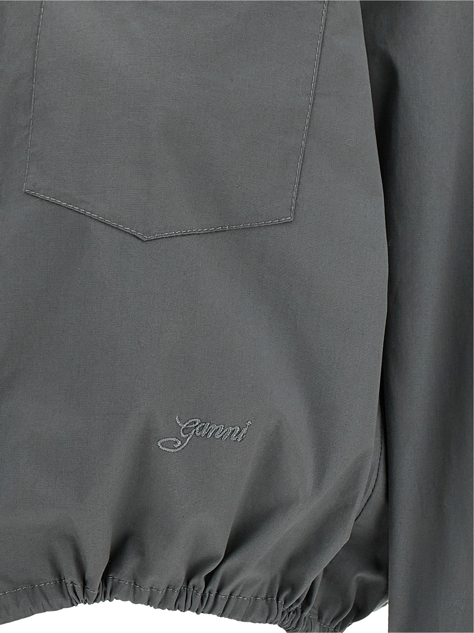 Ganni Graue Baumwollbluse