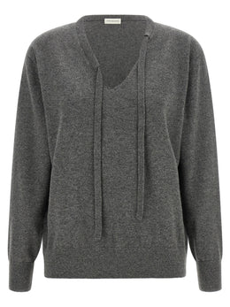 Dries Van Noten Grauer Kaschmir-Strickjacke