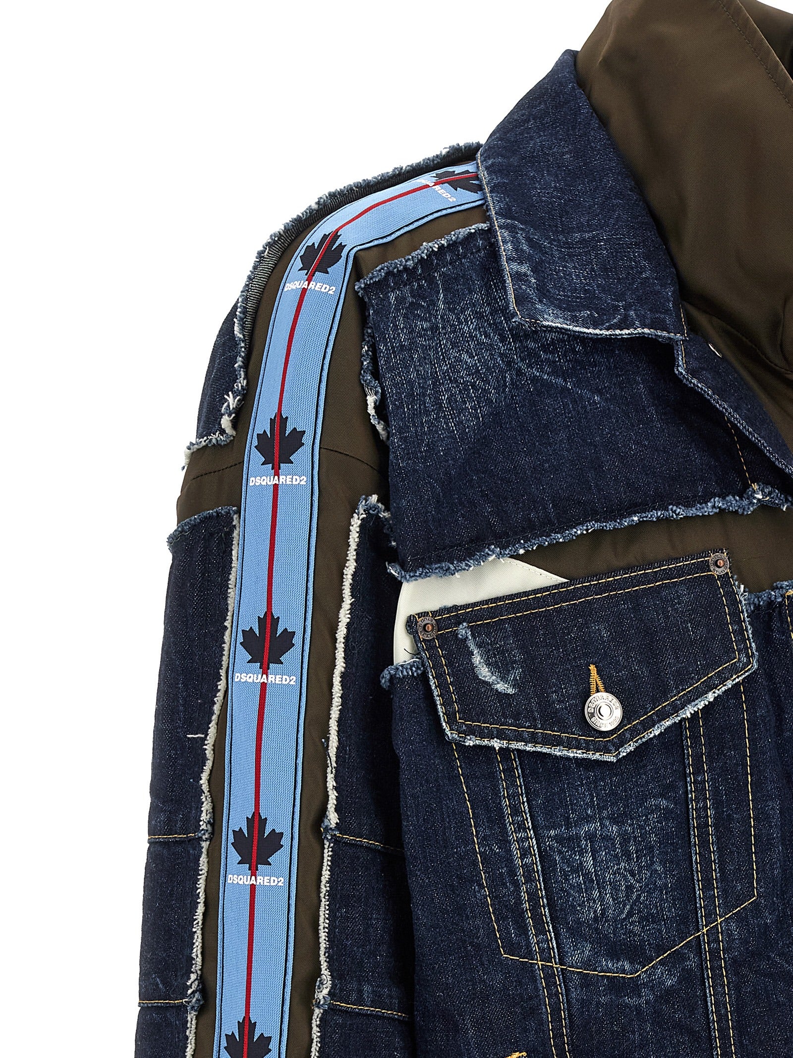 Dsquared² Blaue Jeansjacke aus Baumwolle