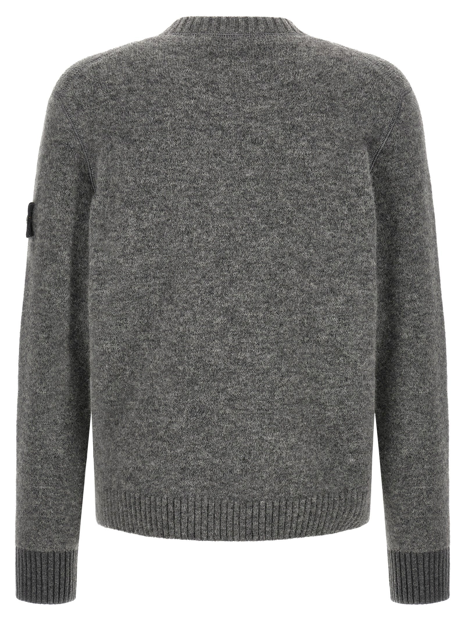 Stone Island Grauer Wollcardigan