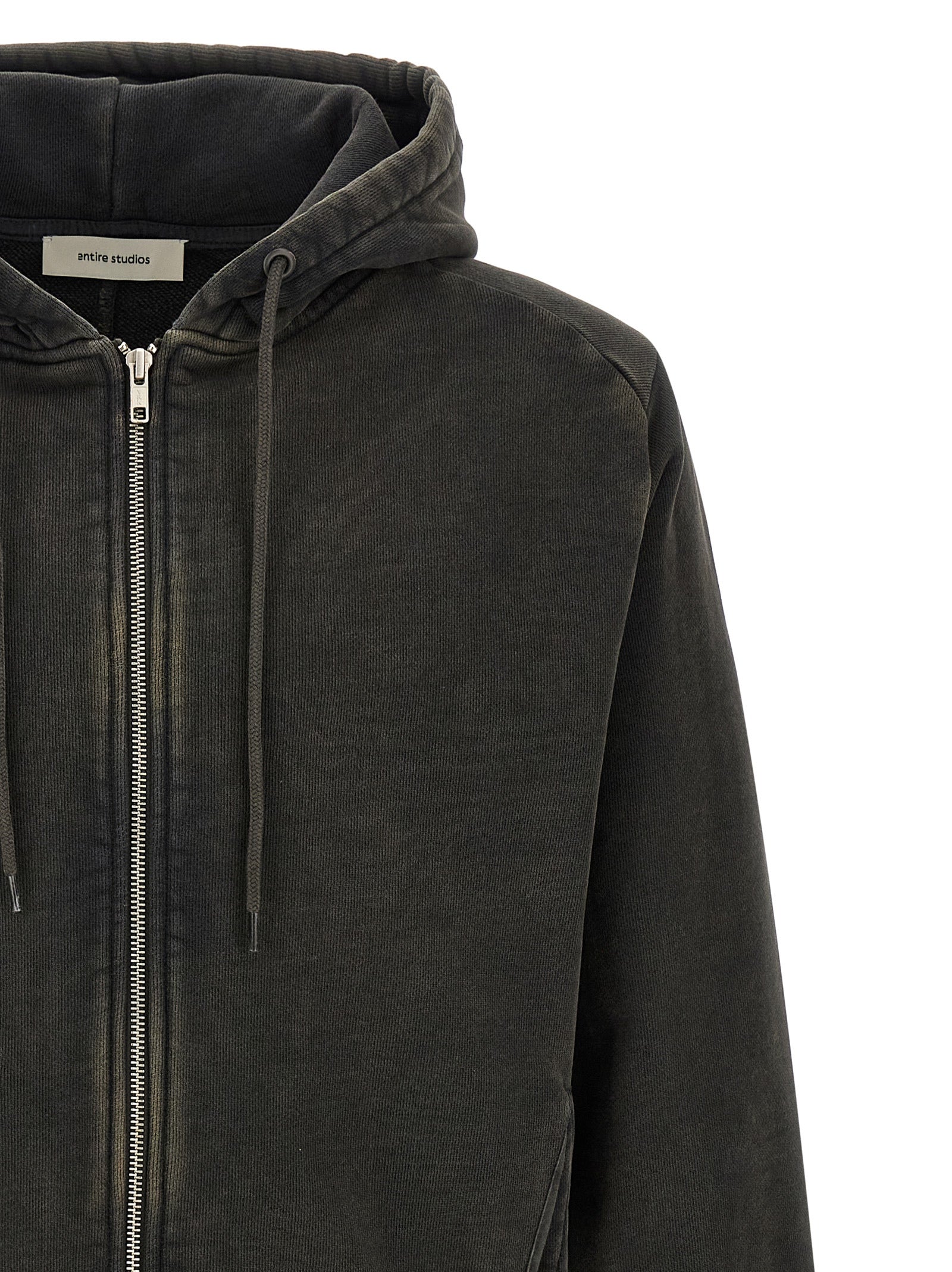 Entire Studios Schwarzer Baumwoll-Sweatshirt