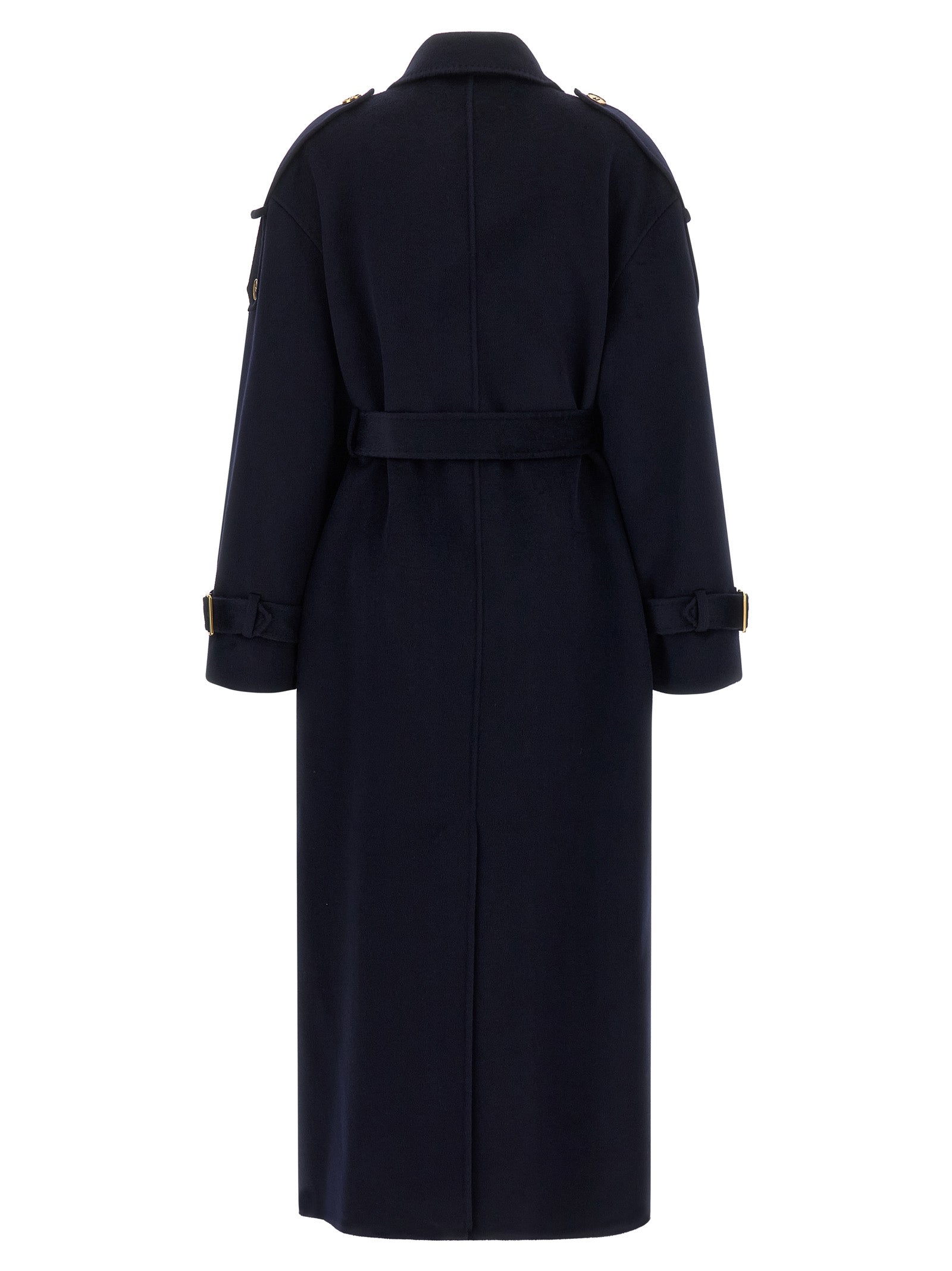 Elisabetta Franchi Blauer Wollmantel