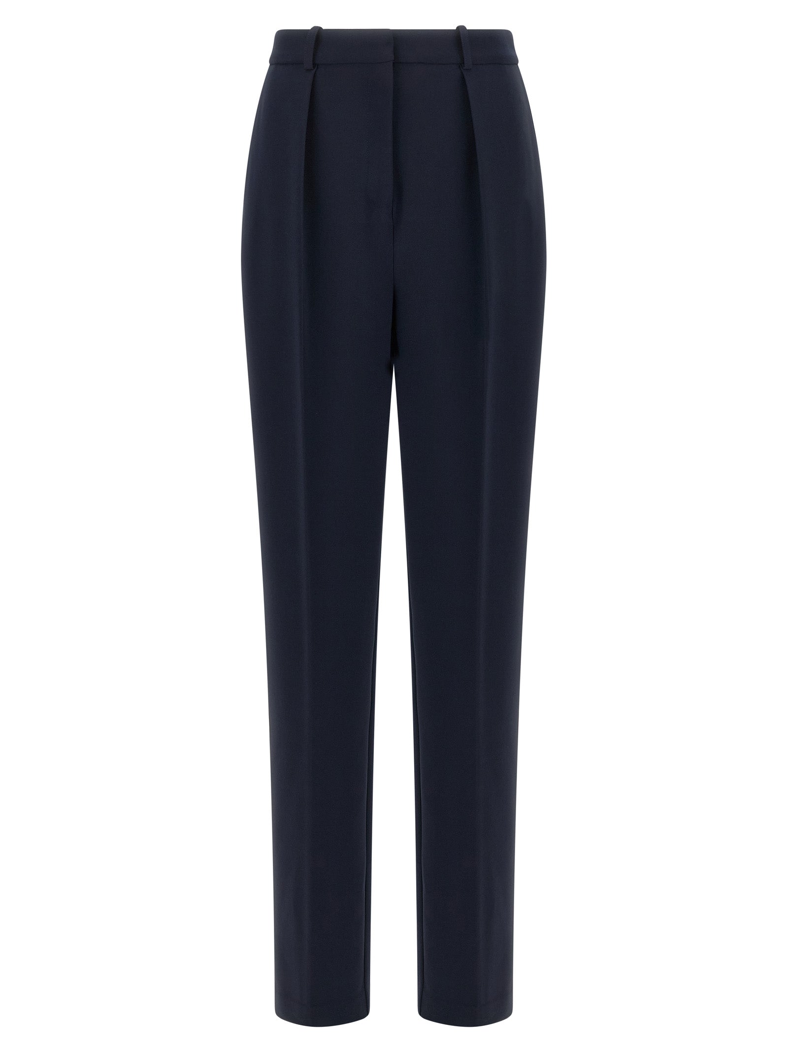 Elisabetta Franchi Blaue Zigarettenhose aus Polyester