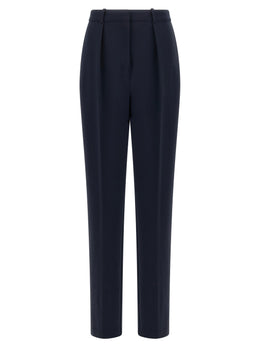 Elisabetta Franchi Blaue Zigarettenhose aus Polyester