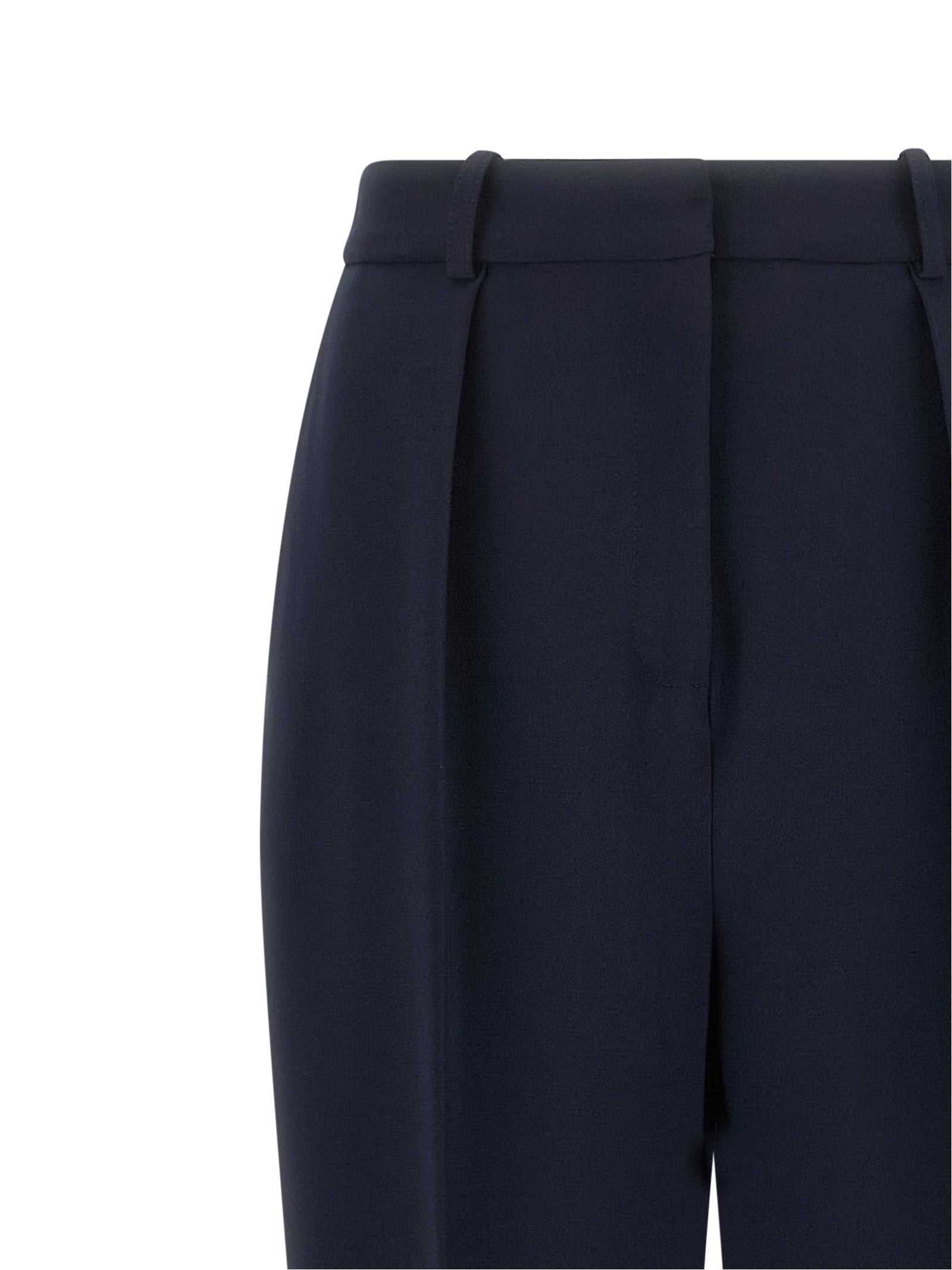 Elisabetta Franchi Blaue Zigarettenhose aus Polyester