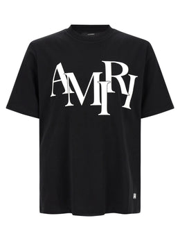 Amiri Schwarzes Baumwoll-T-Shirt