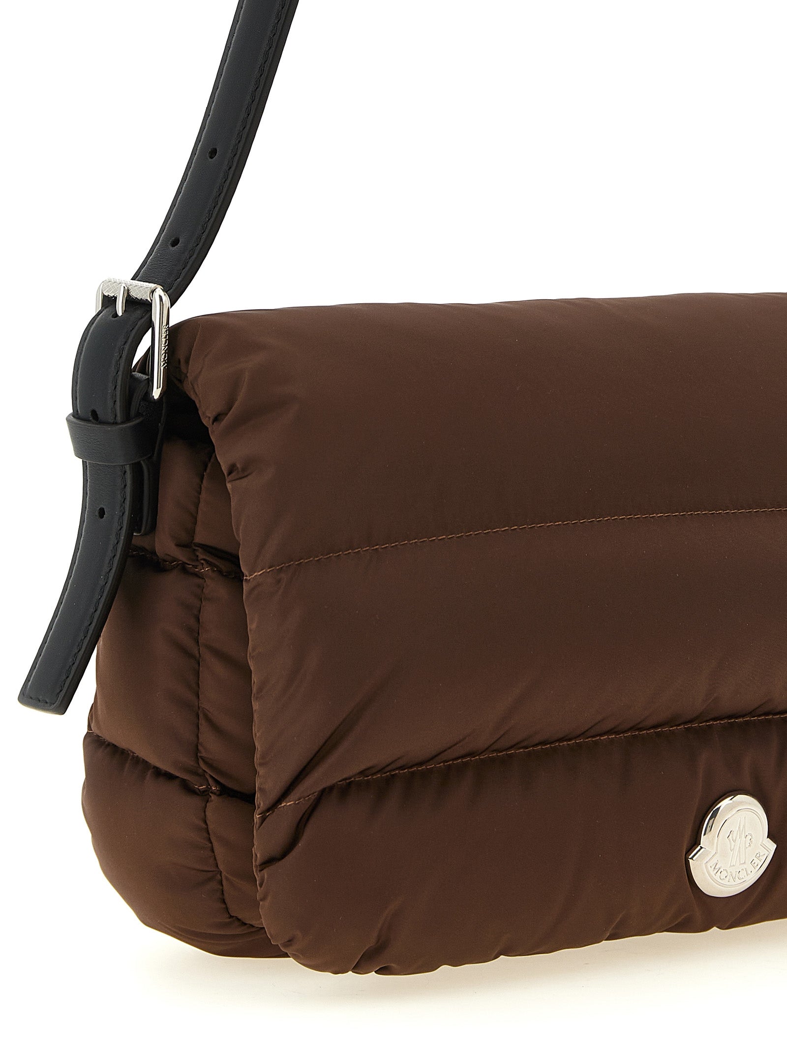 Moncler Schultertasche aus braunem Polyamid