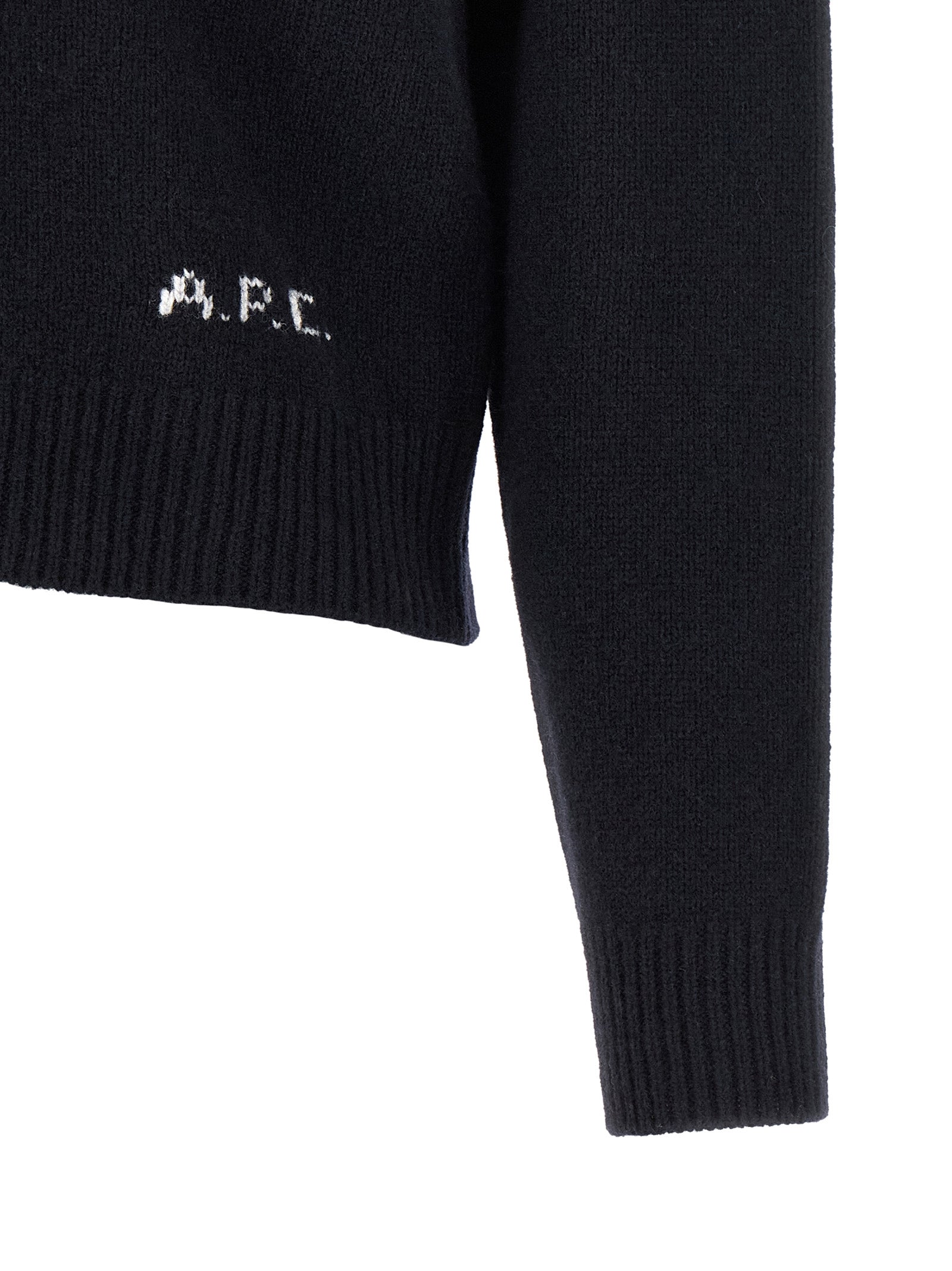 A.P.C. Blauer Wollcardigan