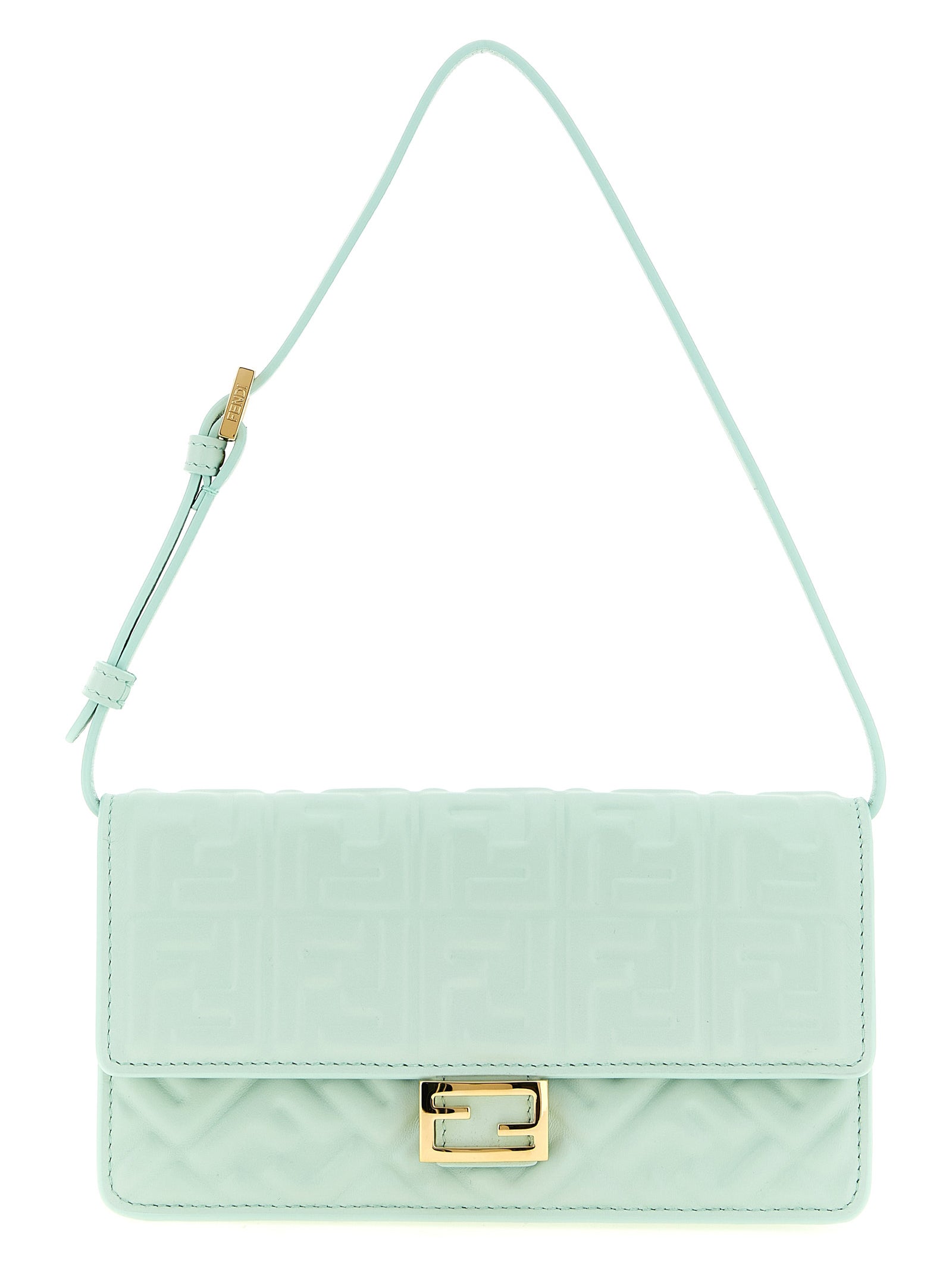 Fendi Schultertasche aus zweifarbigem Lammleder