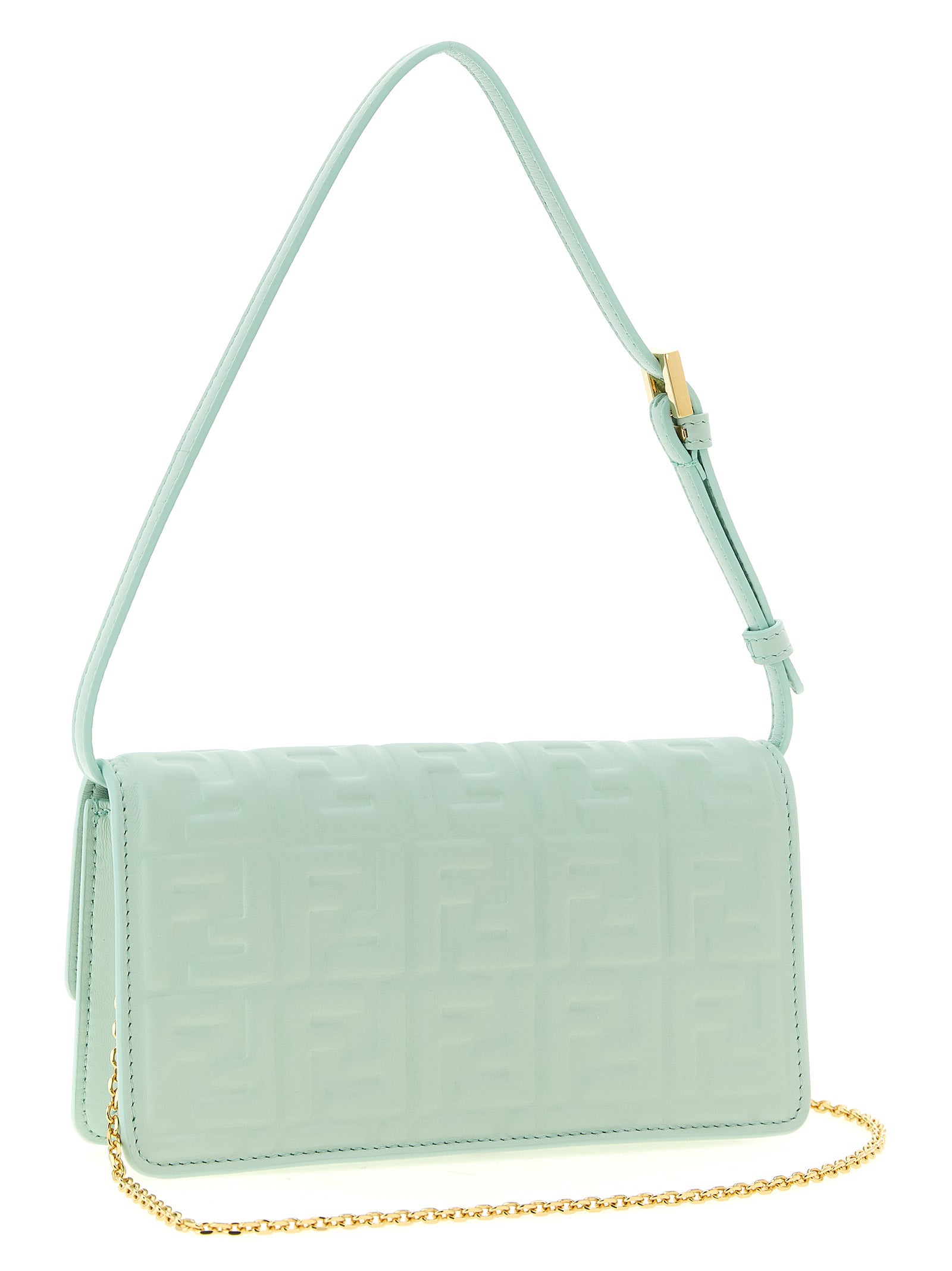 Fendi Schultertasche aus zweifarbigem Lammleder