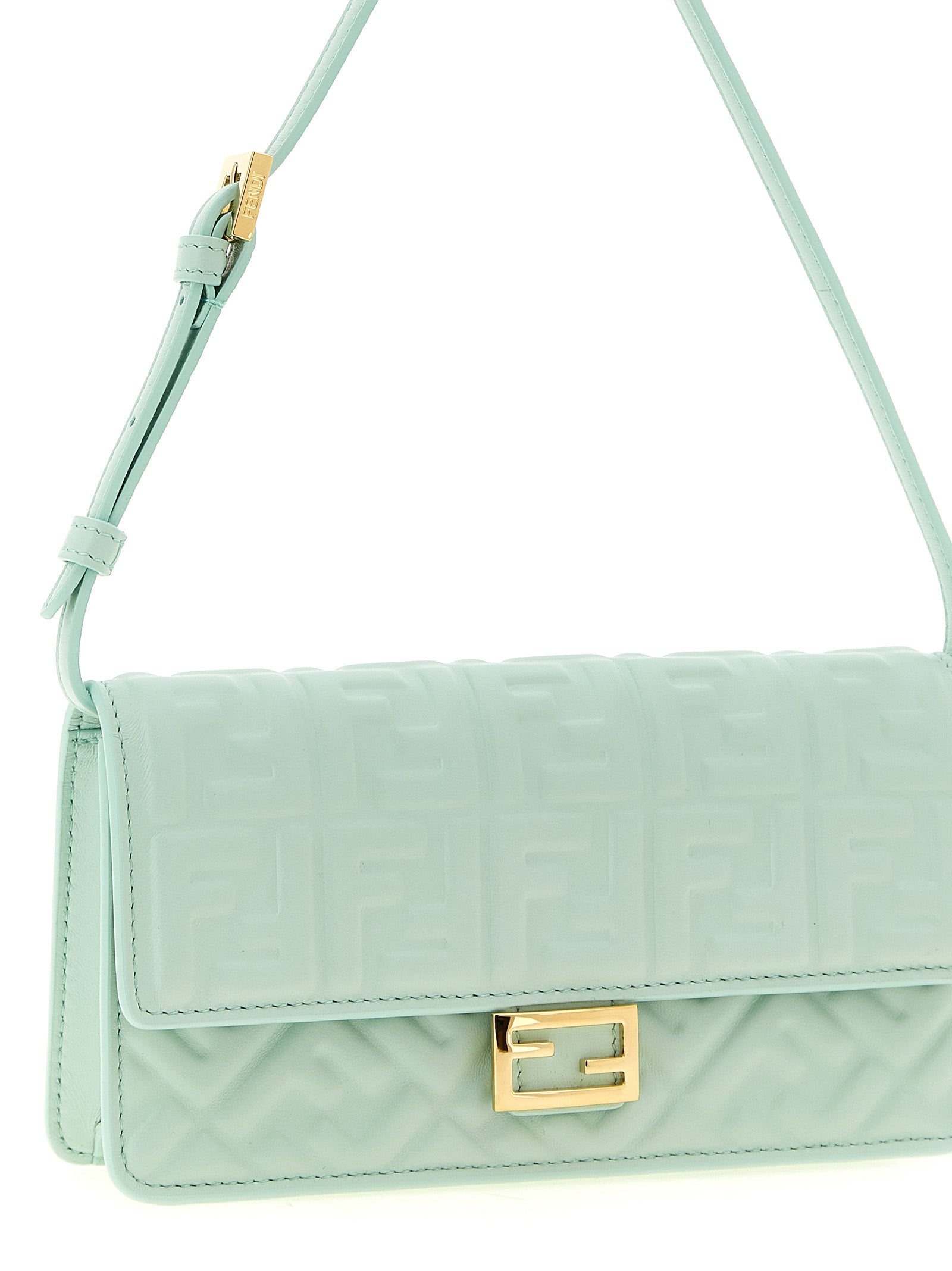Fendi Schultertasche aus zweifarbigem Lammleder