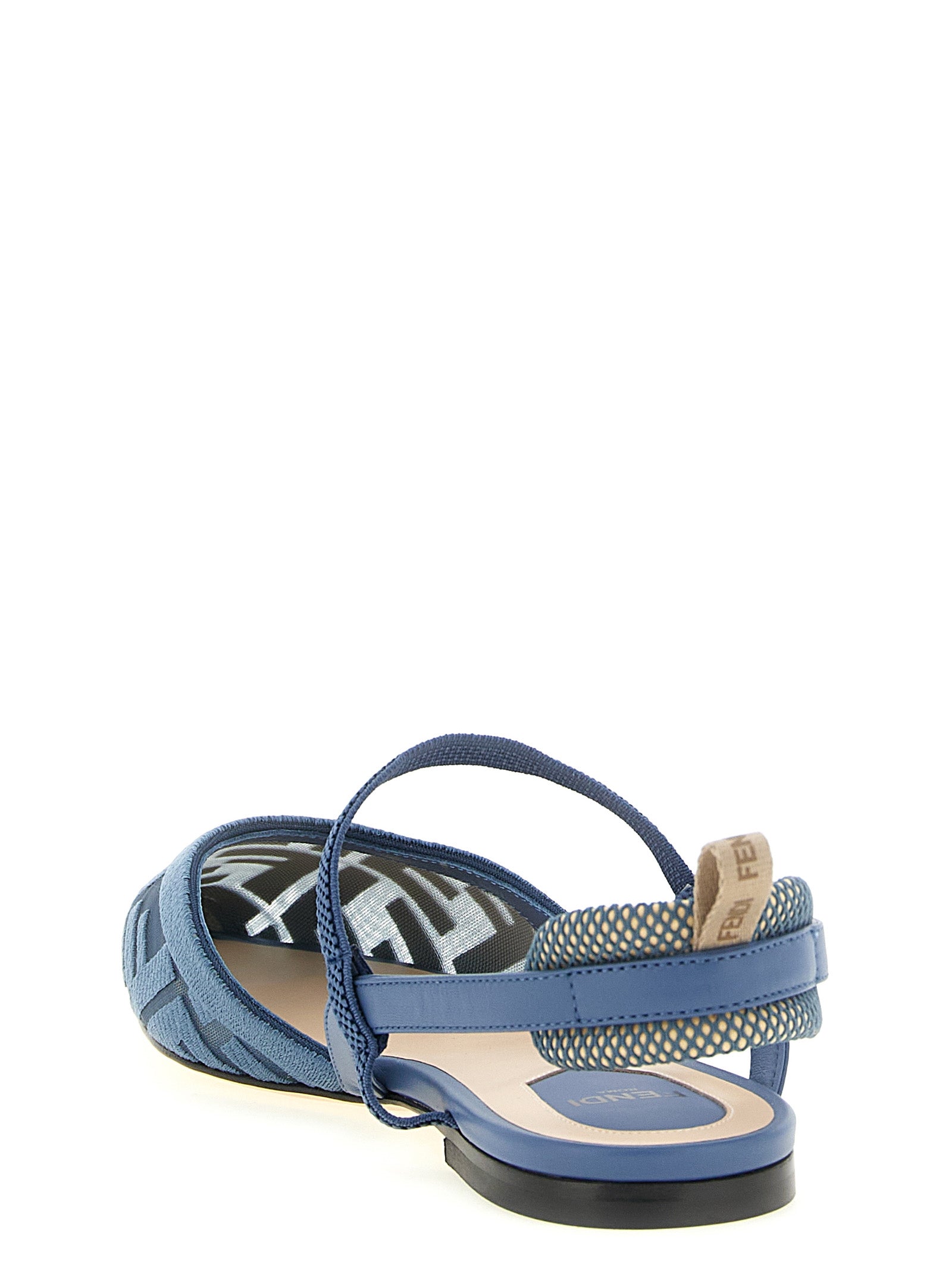 Fendi Blaue Sandalen aus Polyamid