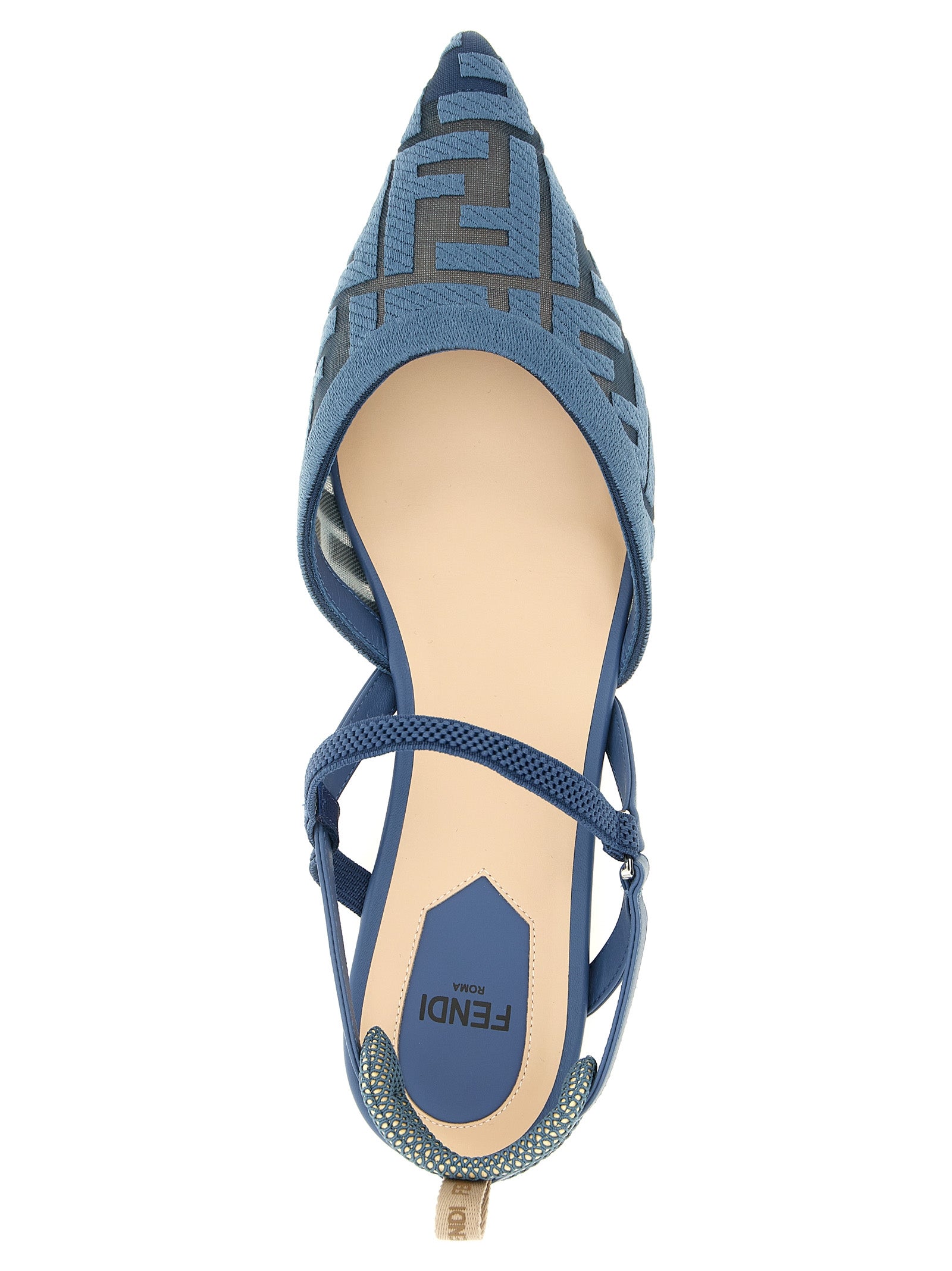Fendi Blaue Sandalen aus Polyamid