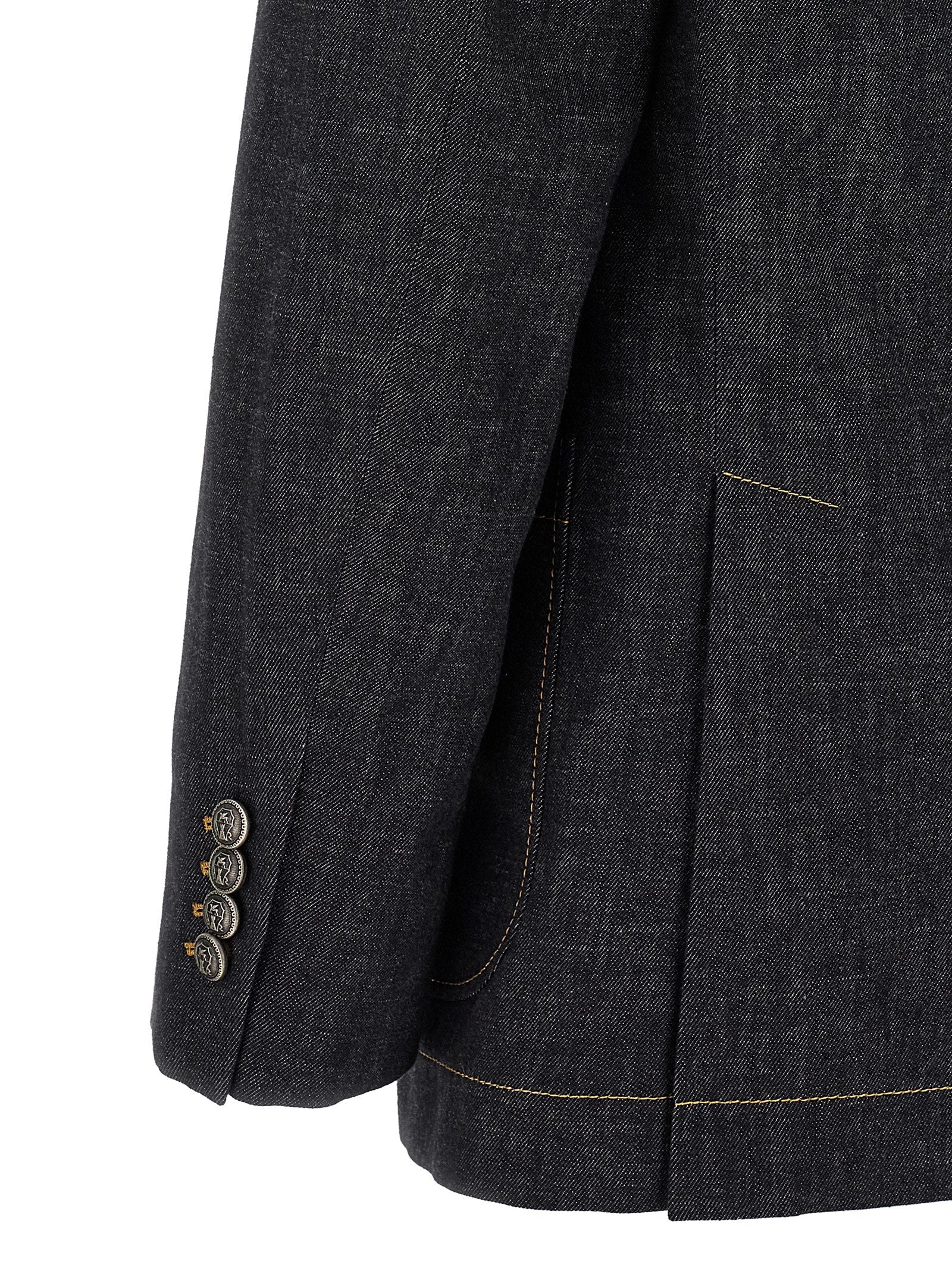 Brunello Cucinelli Blauer Baumwollblazer