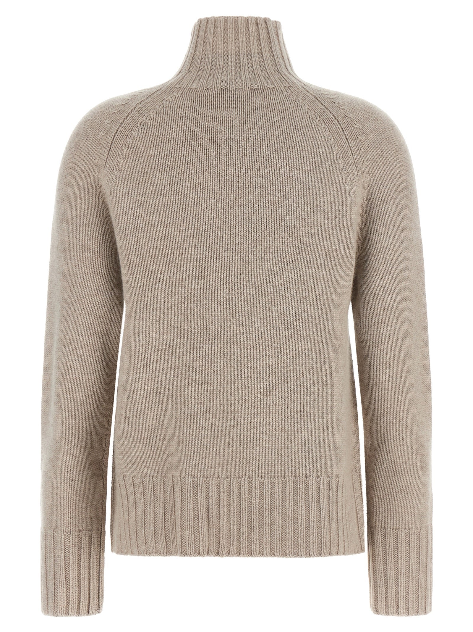 'S Max Mara Beige Wollstrickjacke
